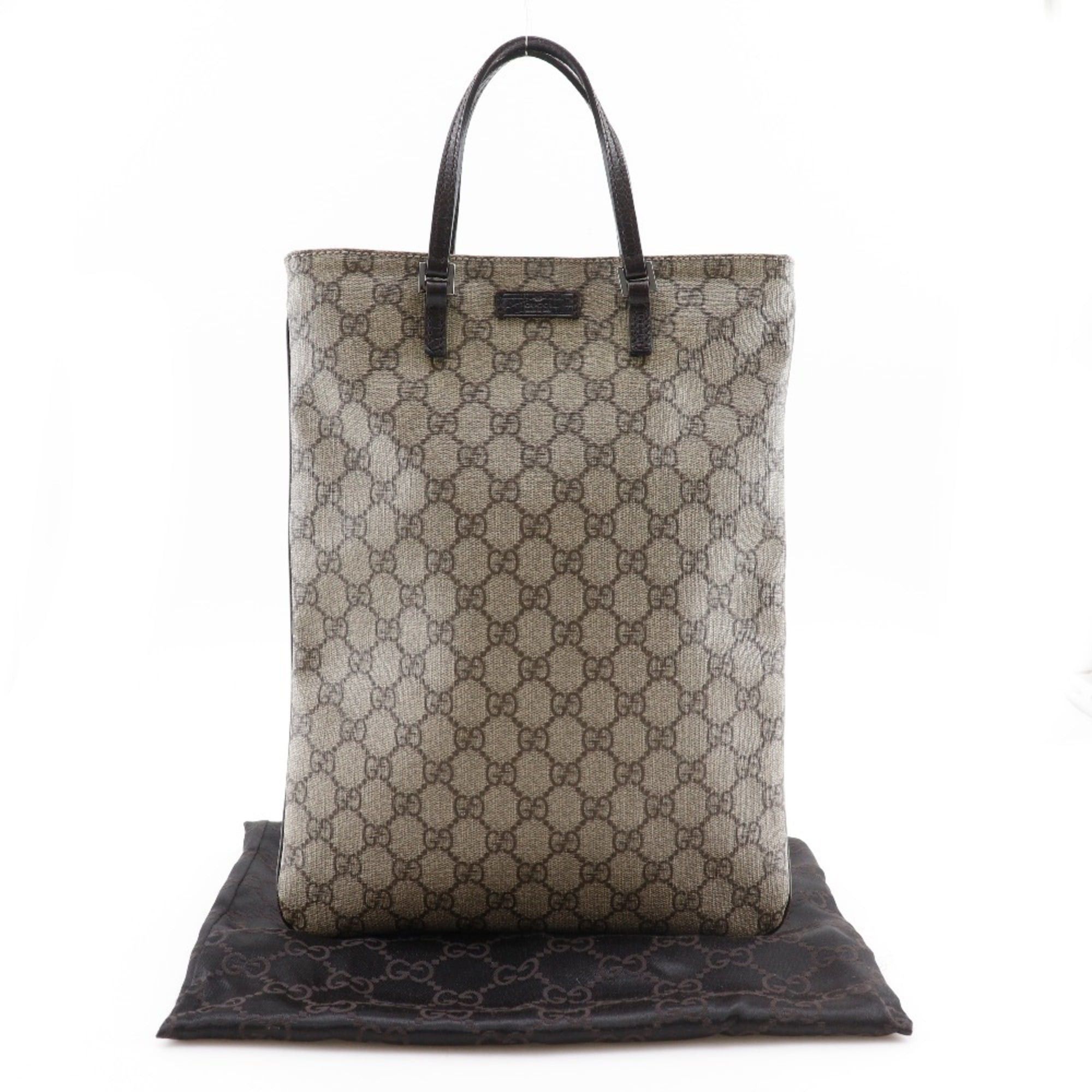 Gucci Gucci Tote Bag Handbag 117551 GG Supreme Canvas Brown A4 Magnetic Type Unisex Size ONE SIZE - 20 Thumbnail