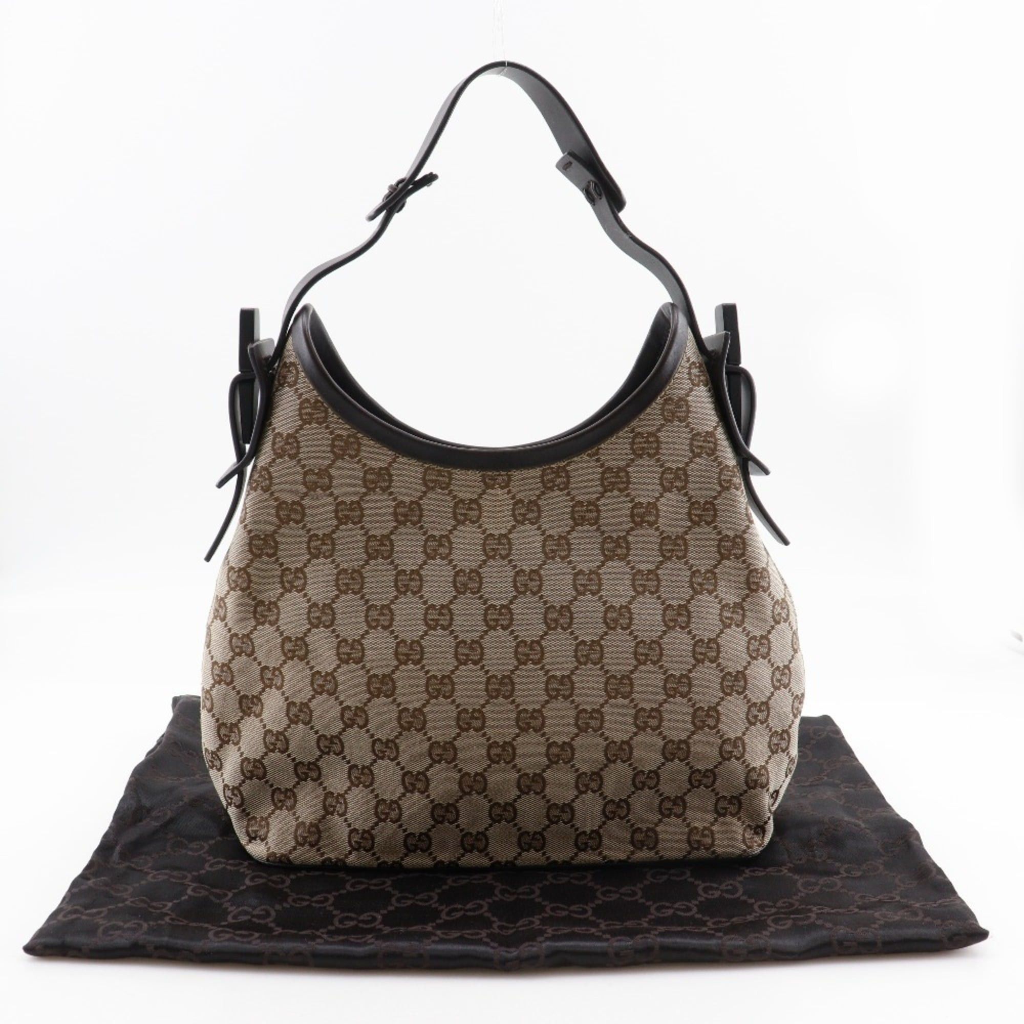 Gucci Gucci Semi-Shoulder Shoulder Bag 1669 GG Canvas Brown A5 Magnetic Type Women's Size ONE SIZE - 17 Thumbnail