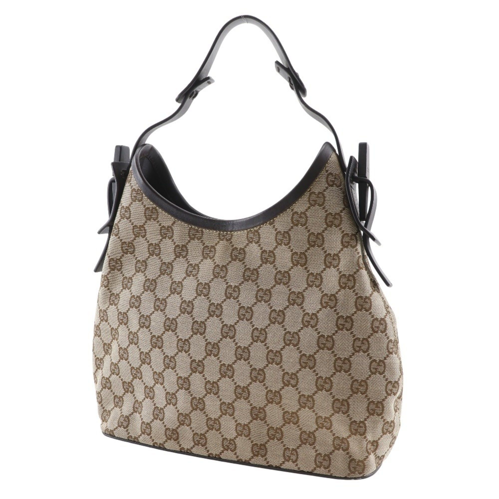 Gucci Gucci Semi-Shoulder Shoulder Bag 1669 GG Canvas Brown A5 Magnetic Type Women's Size ONE SIZE - 2 Thumbnail