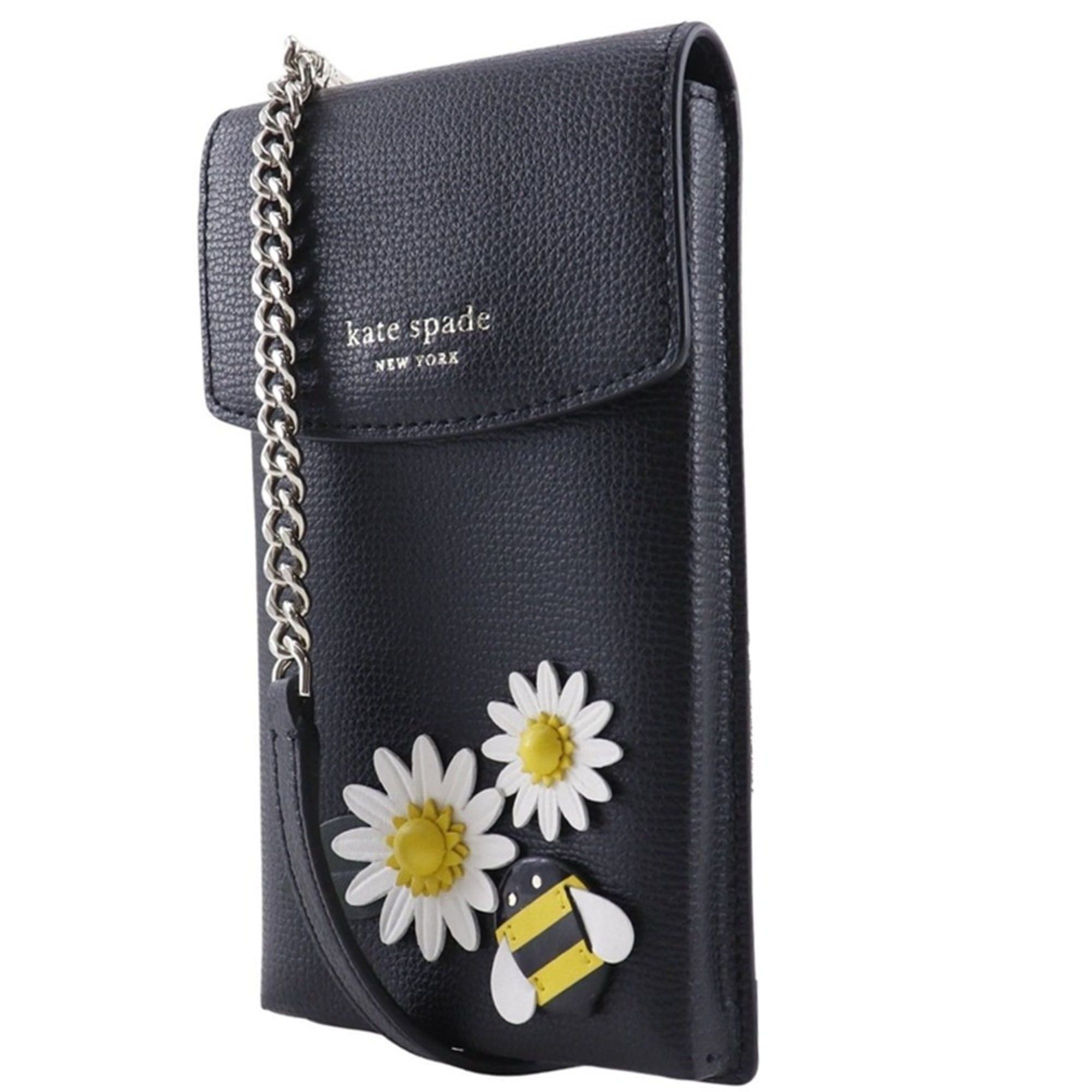 Kate Spade Kate Spade Smartphone Shoulder Bag Flower & Bee 8AR00298 Leather Black Crossbody Magnetic Type Women's Size ONE SIZE - 2 Thumbnail