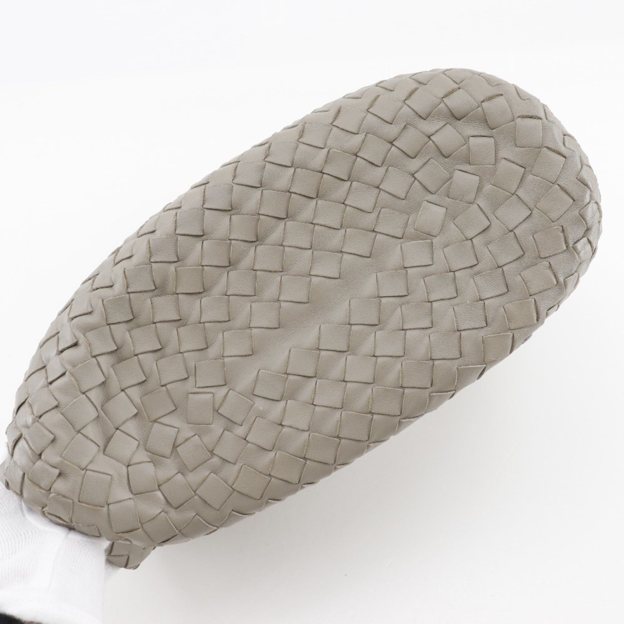 Bottega Veneta Bottega Veneta Bucket-shaped shoulder bag Intrecciato lambskin grey Shoulder A5 Magnetic type Bucket Women's Size ONE SIZE - 17 Thumbnail