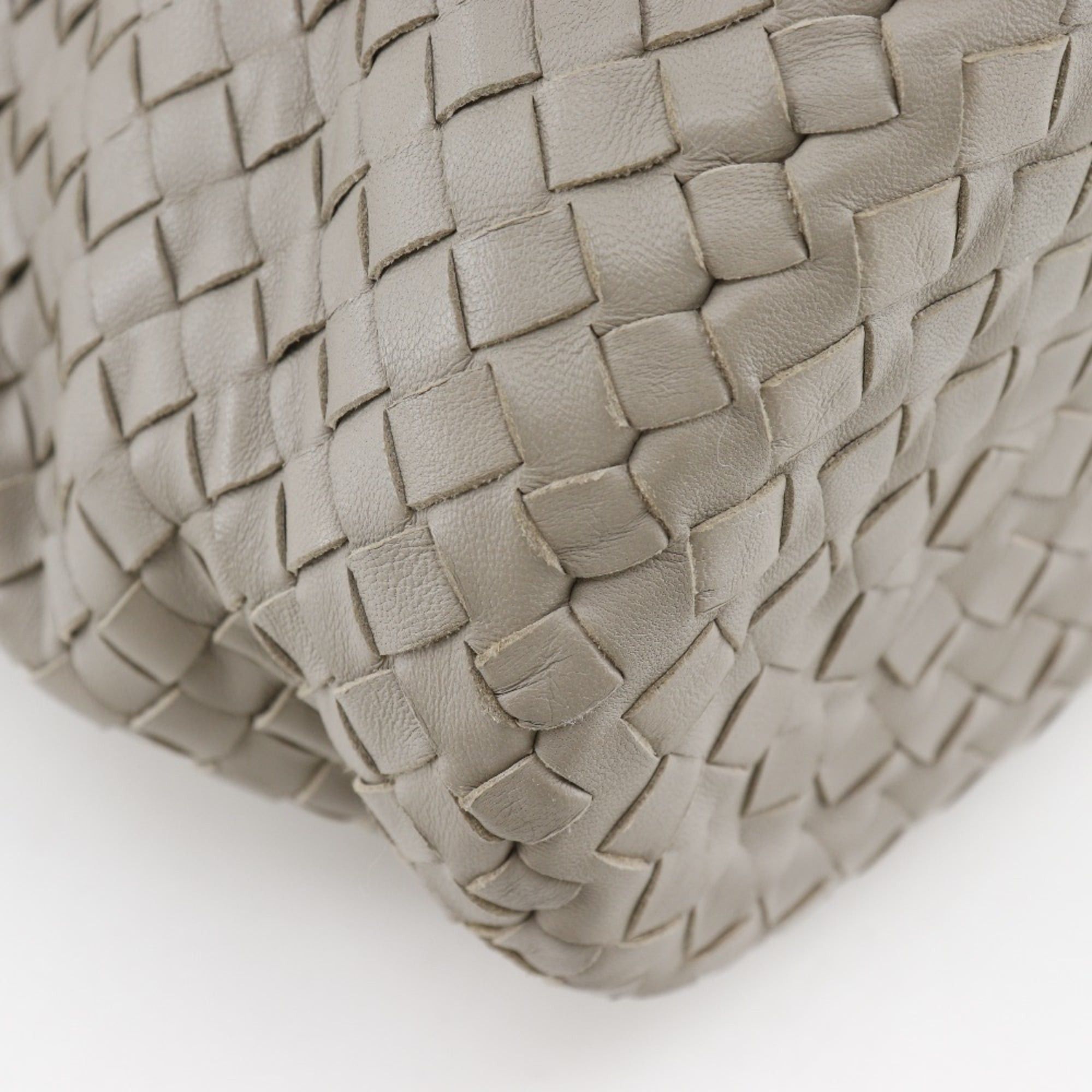 Bottega Veneta Bottega Veneta Bucket-shaped shoulder bag Intrecciato lambskin grey Shoulder A5 Magnetic type Bucket Women's Size ONE SIZE - 4 Thumbnail
