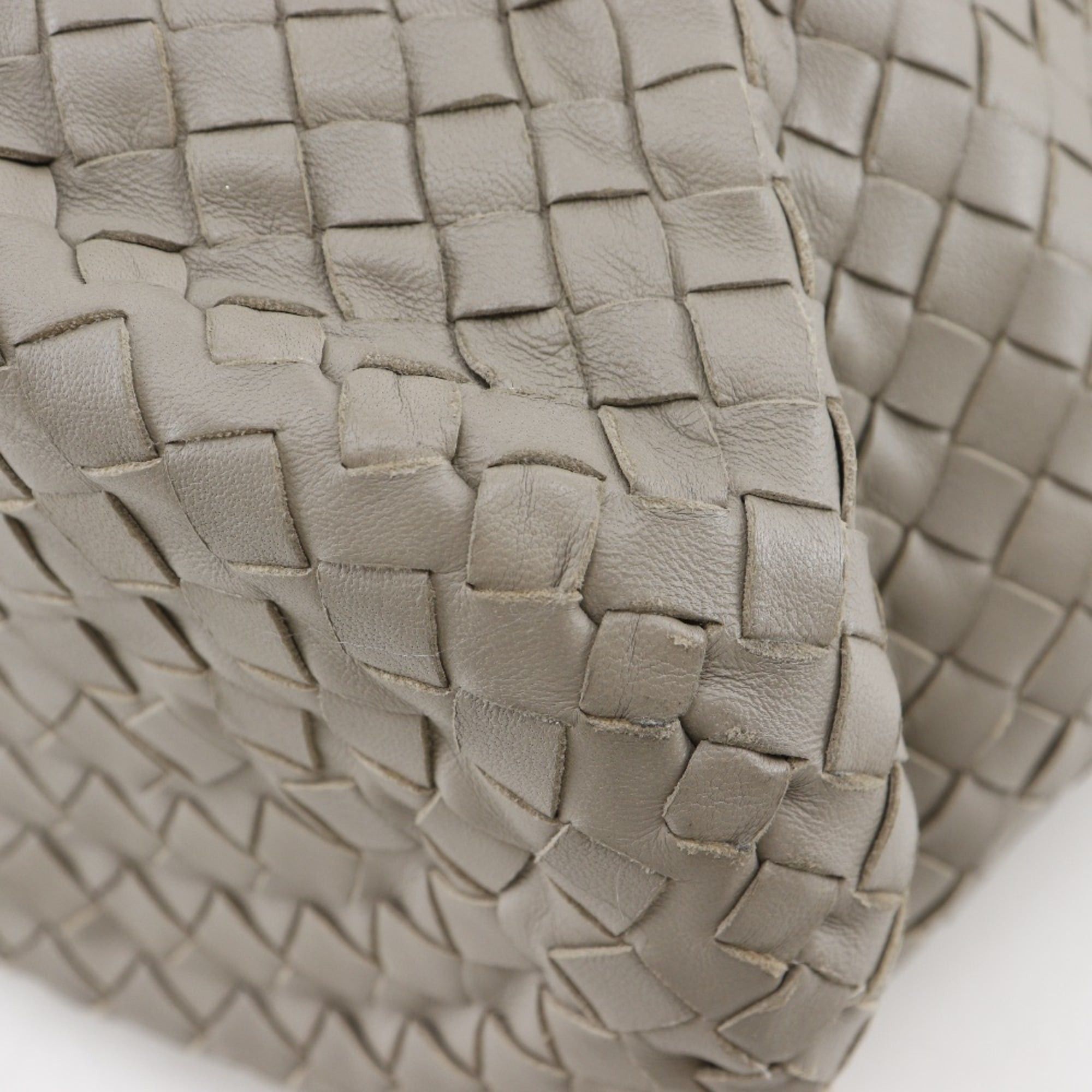 Bottega Veneta Bottega Veneta Bucket-shaped shoulder bag Intrecciato lambskin grey Shoulder A5 Magnetic type Bucket Women's Size ONE SIZE - 5 Thumbnail
