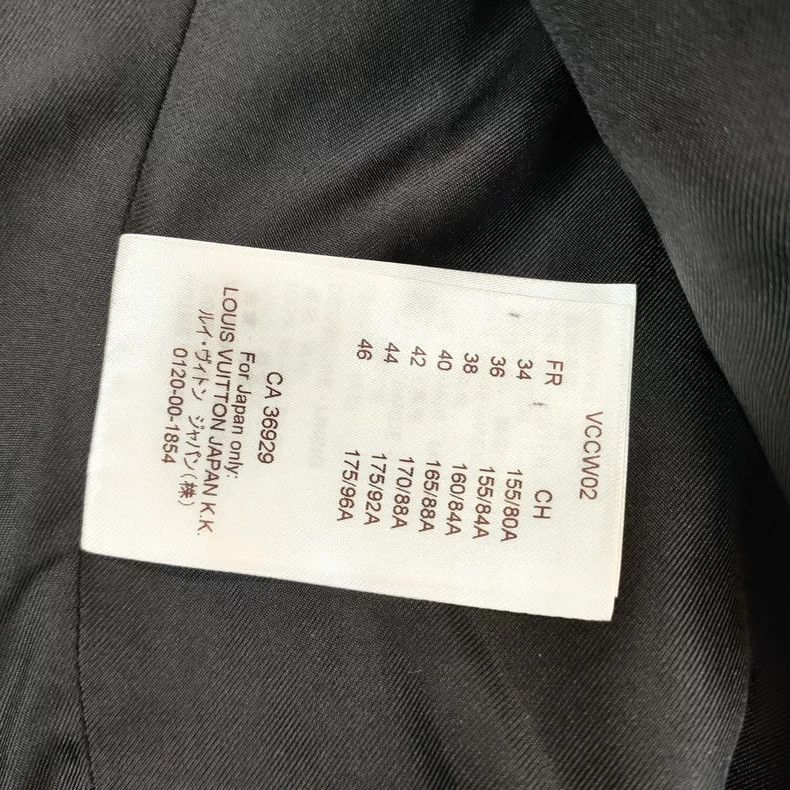 Louis Vuitton LV Wool Long Coat Size 34 Black Size US XS / EU 42 / 0 - 5 Thumbnail