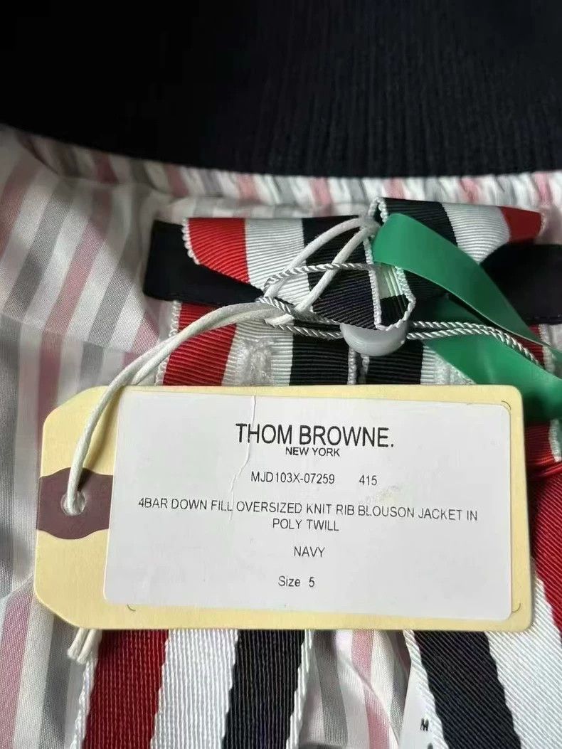 Thom Browne TB 4-Stripe Black Down Jacket Size US L / EU 52-54 / 3 - 3 Thumbnail