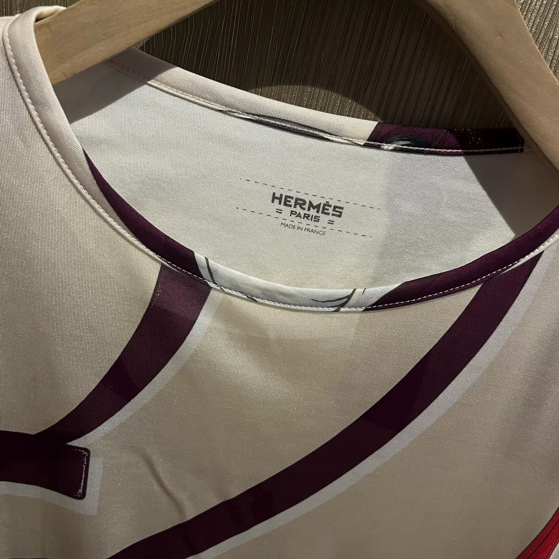 Hermes Hermes Silk Short Sleeve Top Size M / US 6-8 / IT 42-44 - 2 Thumbnail
