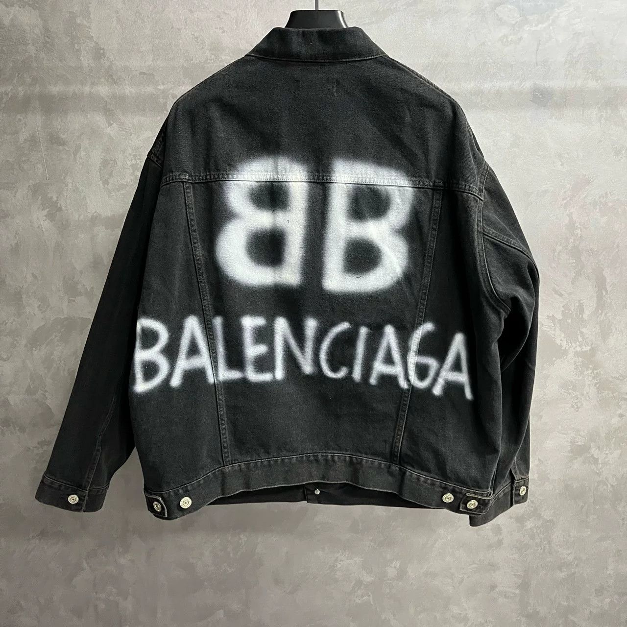 Balenciaga Balenciaga Black Denim Graffiti Jacket Size US S / EU 44-46 / 1 - 5 Thumbnail