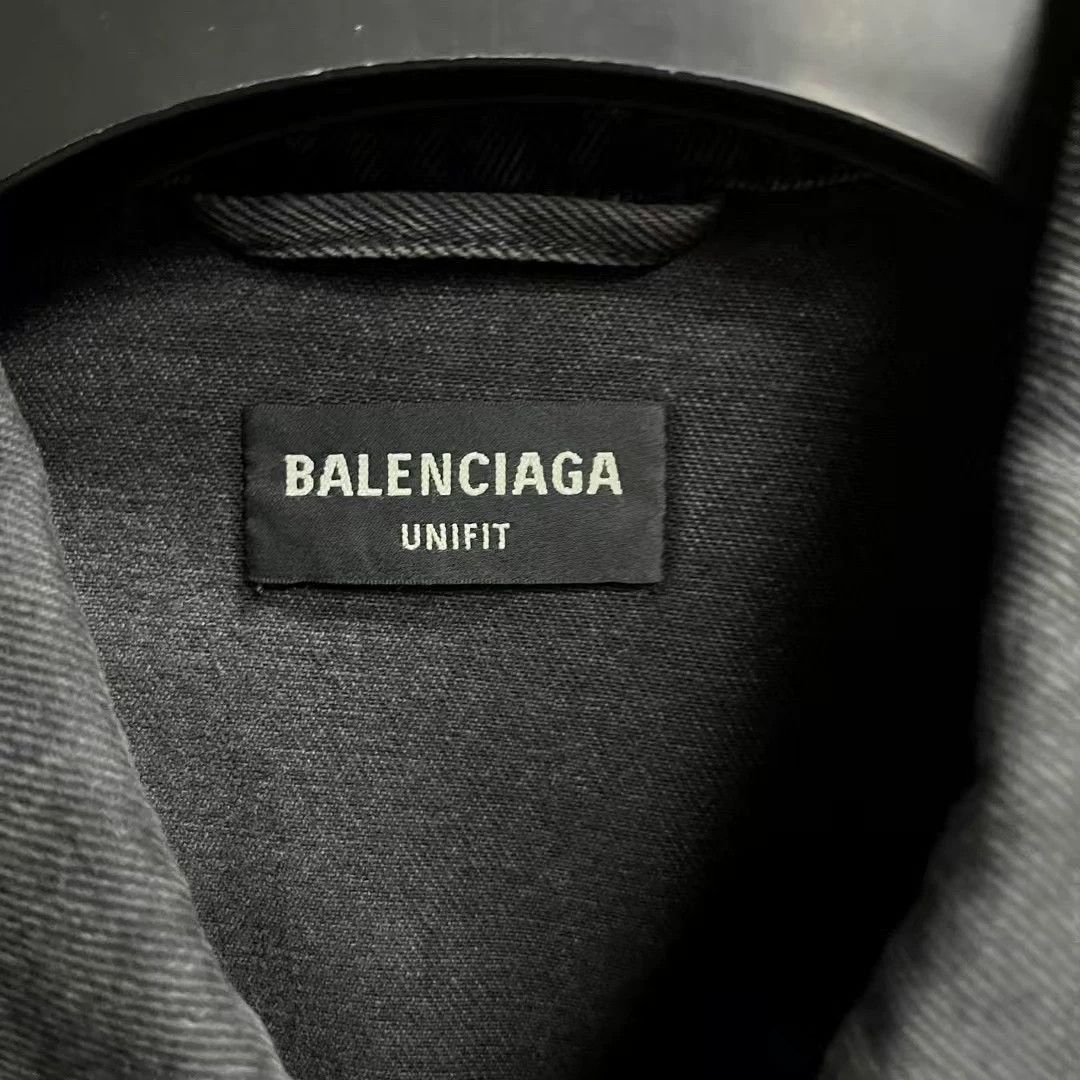 Balenciaga Balenciaga Black Denim Graffiti Jacket Size US S / EU 44-46 / 1 - 2 Thumbnail