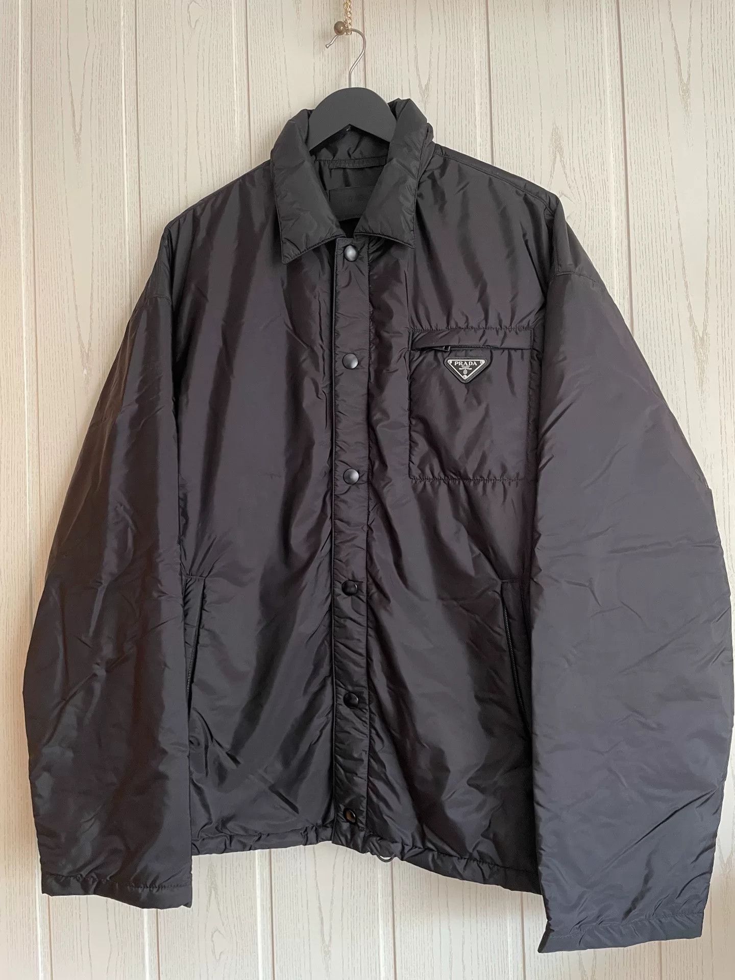 Prada Prada 2025 Black Cotton Jacket Men Size US XL / EU 56 / 4 - 2 Thumbnail