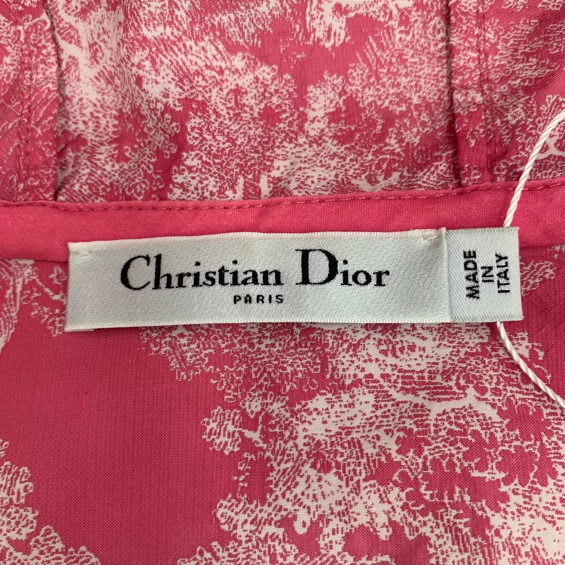 Dior pink animal print hooded dress Size M / US 6-8 / IT 42-44 - 7 Thumbnail