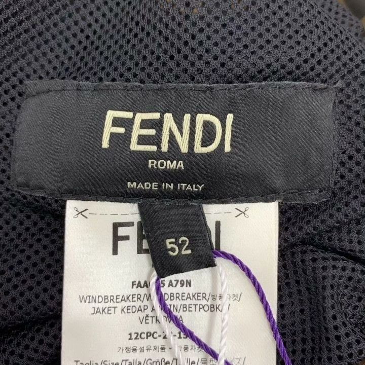Fendi fendi logo hooded jacket with stripes Size US L / EU 52-54 / 3 - 5 Thumbnail