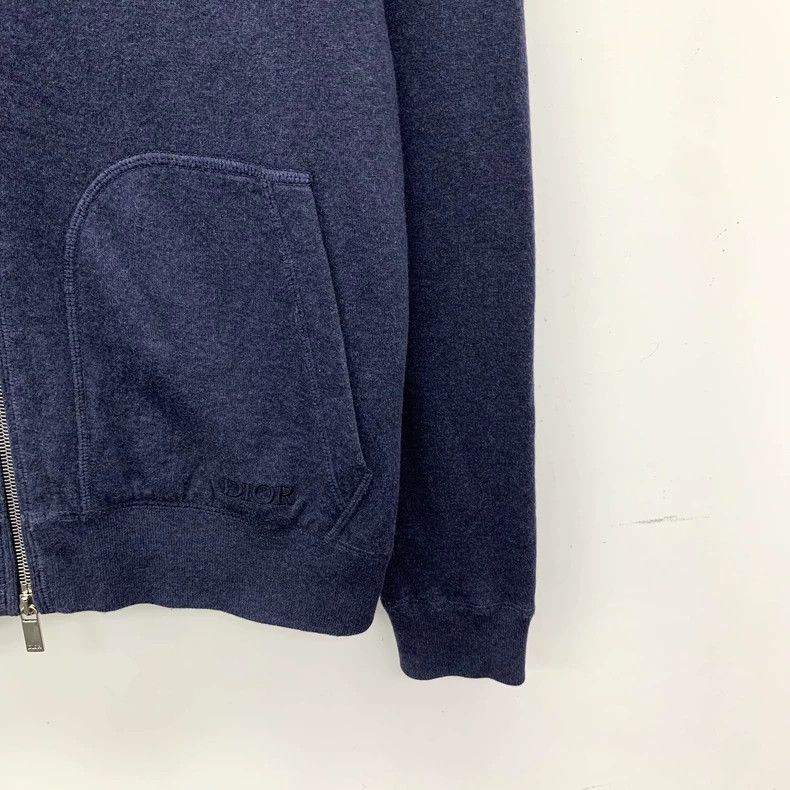 Dior Dior Blue Logo Hoodie Sweatshirt Jacket Size US M / EU 48-50 / 2 - 4 Thumbnail
