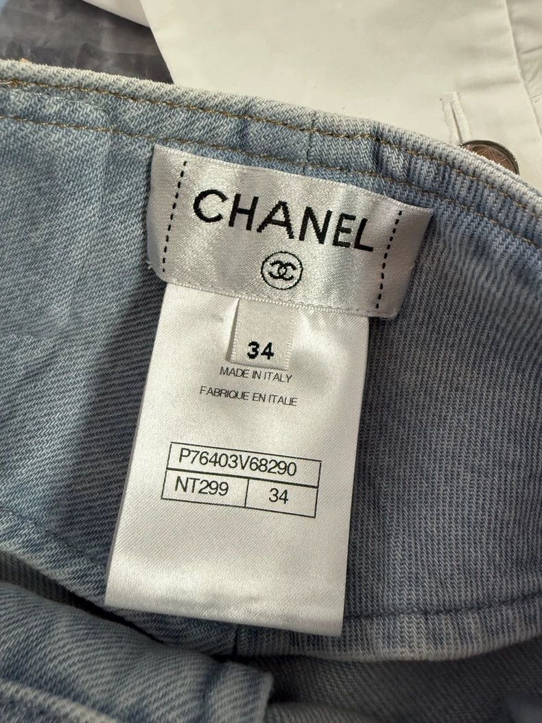 Chanel Chanel 24C Gradient Denim Shorts Size US 34 / EU 50 - 5 Thumbnail