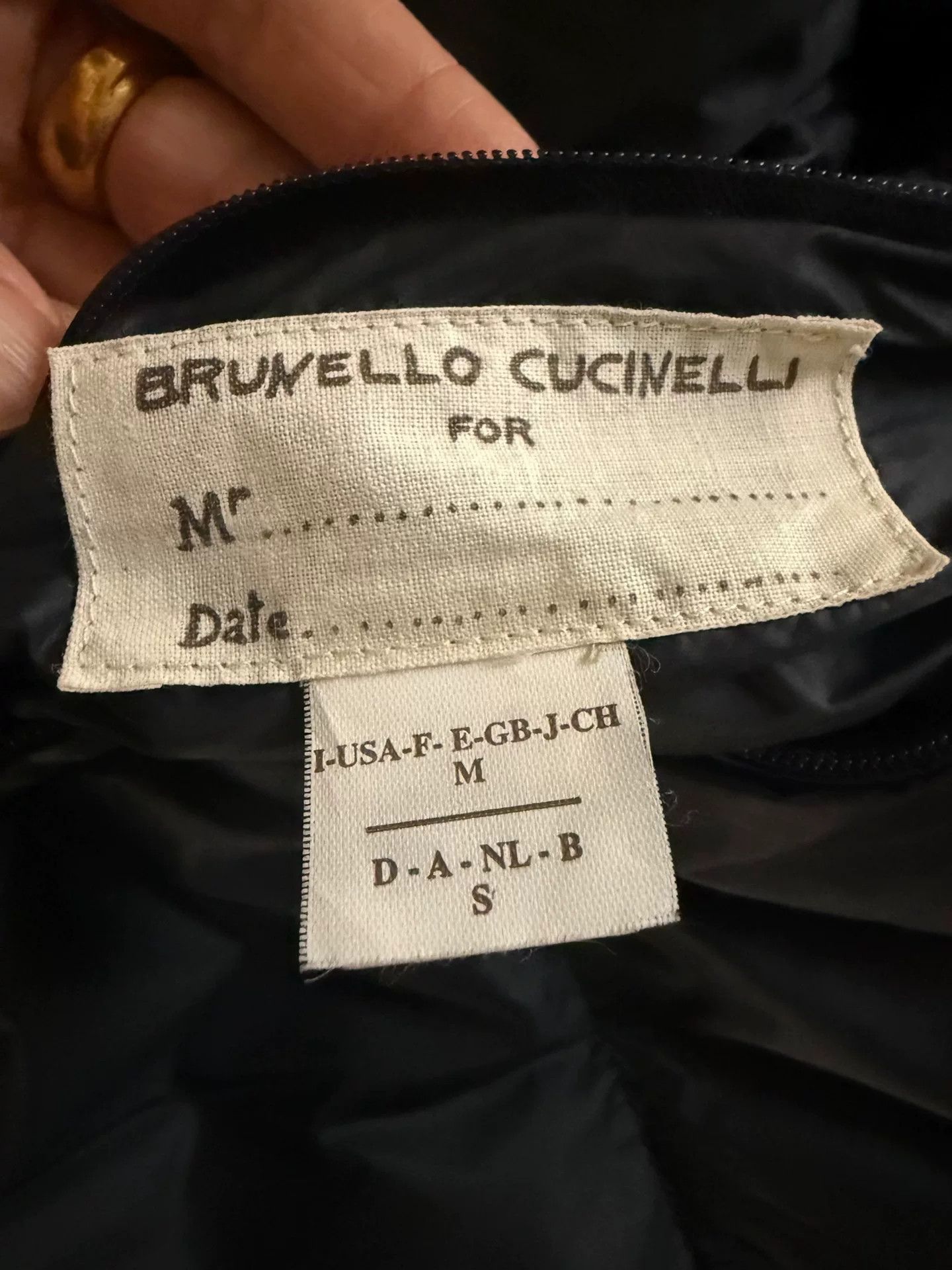 Brunello Cucinelli men’s down leather jacket with hood Size US M / EU 48-50 / 2 - 6 Thumbnail