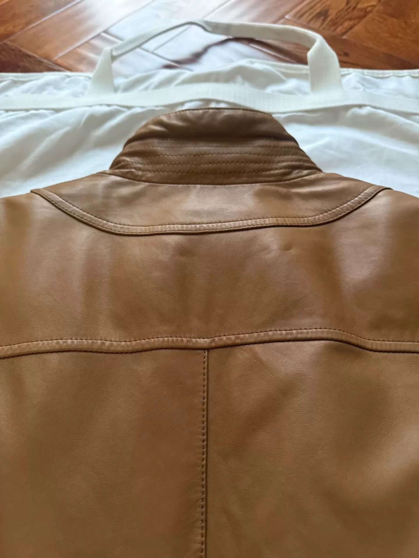Brunello Cucinelli men’s down leather jacket with hood Size US M / EU 48-50 / 2 - 3 Thumbnail
