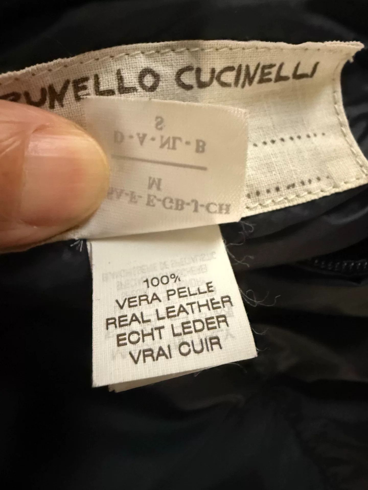 Brunello Cucinelli men’s down leather jacket with hood Size US M / EU 48-50 / 2 - 7 Thumbnail