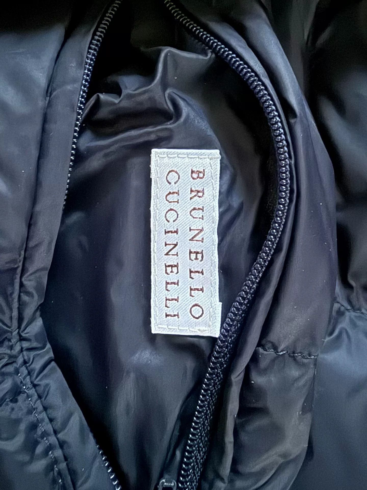 Brunello Cucinelli men’s down leather jacket with hood Size US M / EU 48-50 / 2 - 5 Thumbnail