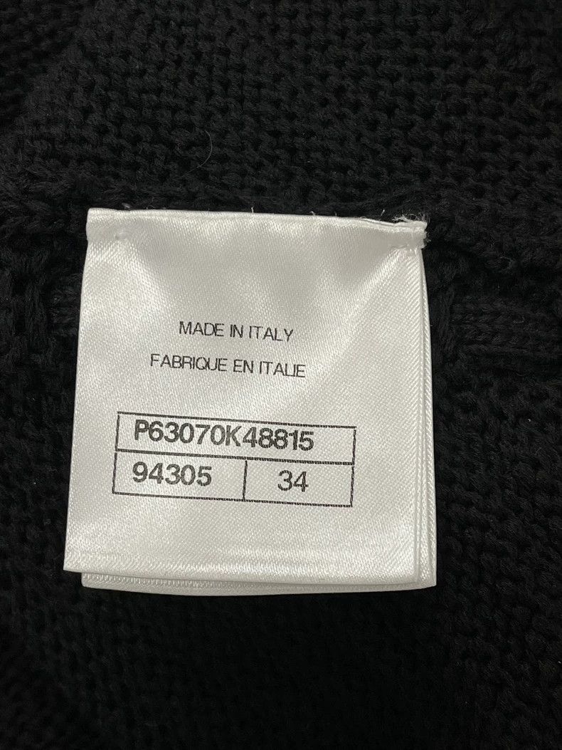 Chanel Chanel Black Gold Button Knit Crop Top Size US M / EU 48-50 / 2 - 5 Thumbnail