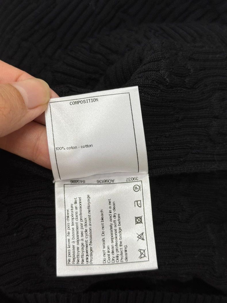 Chanel Chanel Black Logo Knit Short Sleeve Size US M / EU 48-50 / 2 - 5 Thumbnail