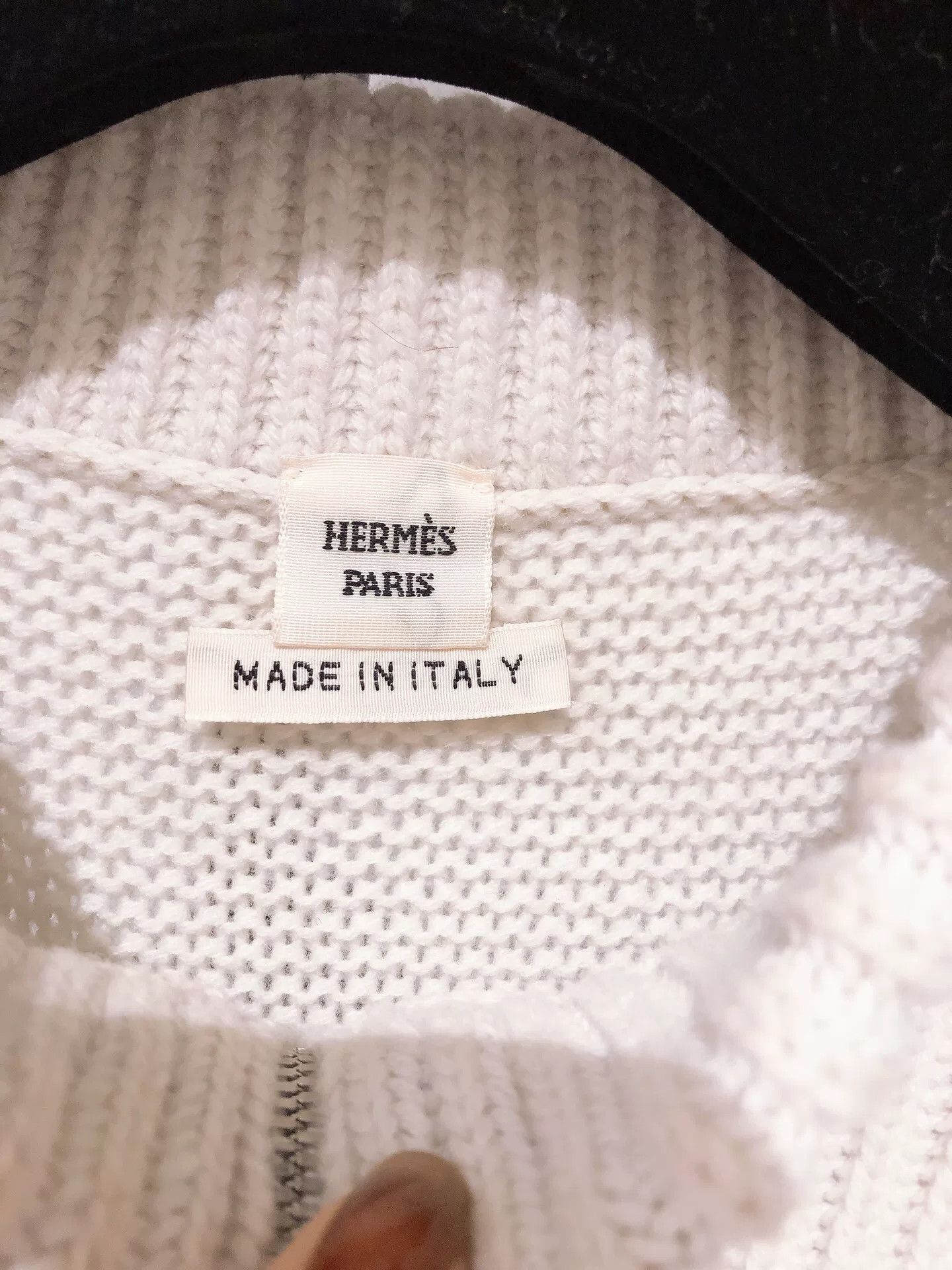 Hermes Hermes Beige Wool Cashmere Cardigan Size US M / EU 48-50 / 2 - 7 Thumbnail