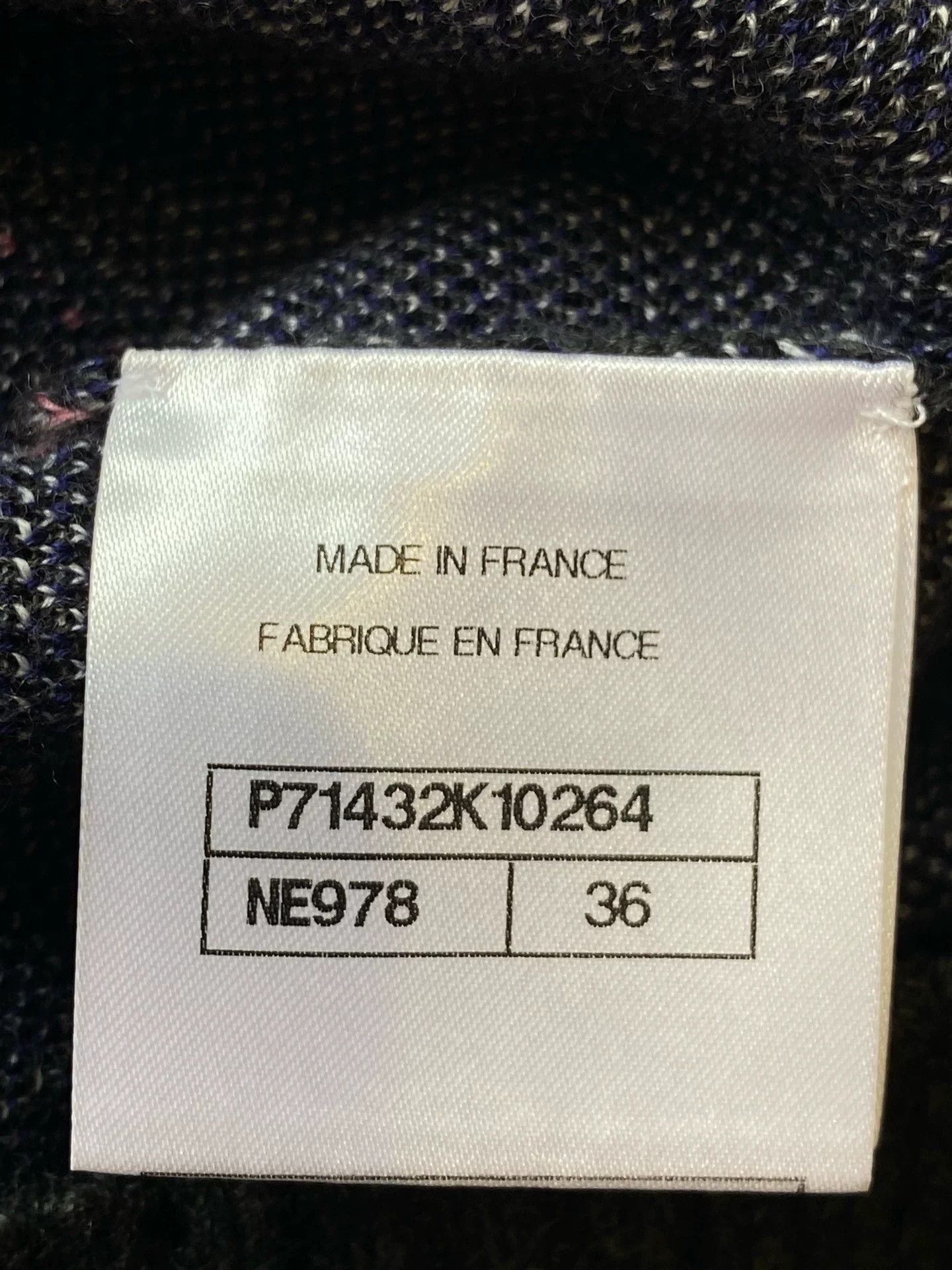 Chanel Chanel 2021 Gray Letter Sweater Size US XS / EU 42 / 0 - 4 Thumbnail