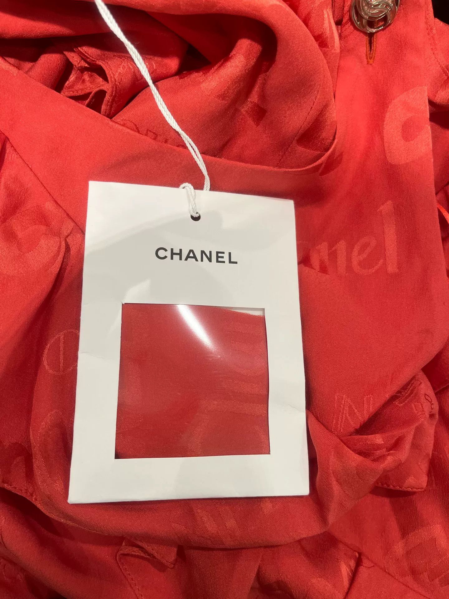 Chanel Chanel 22P Watermelon Red Silk Dress Size US M / EU 48-50 / 2 - 4 Thumbnail