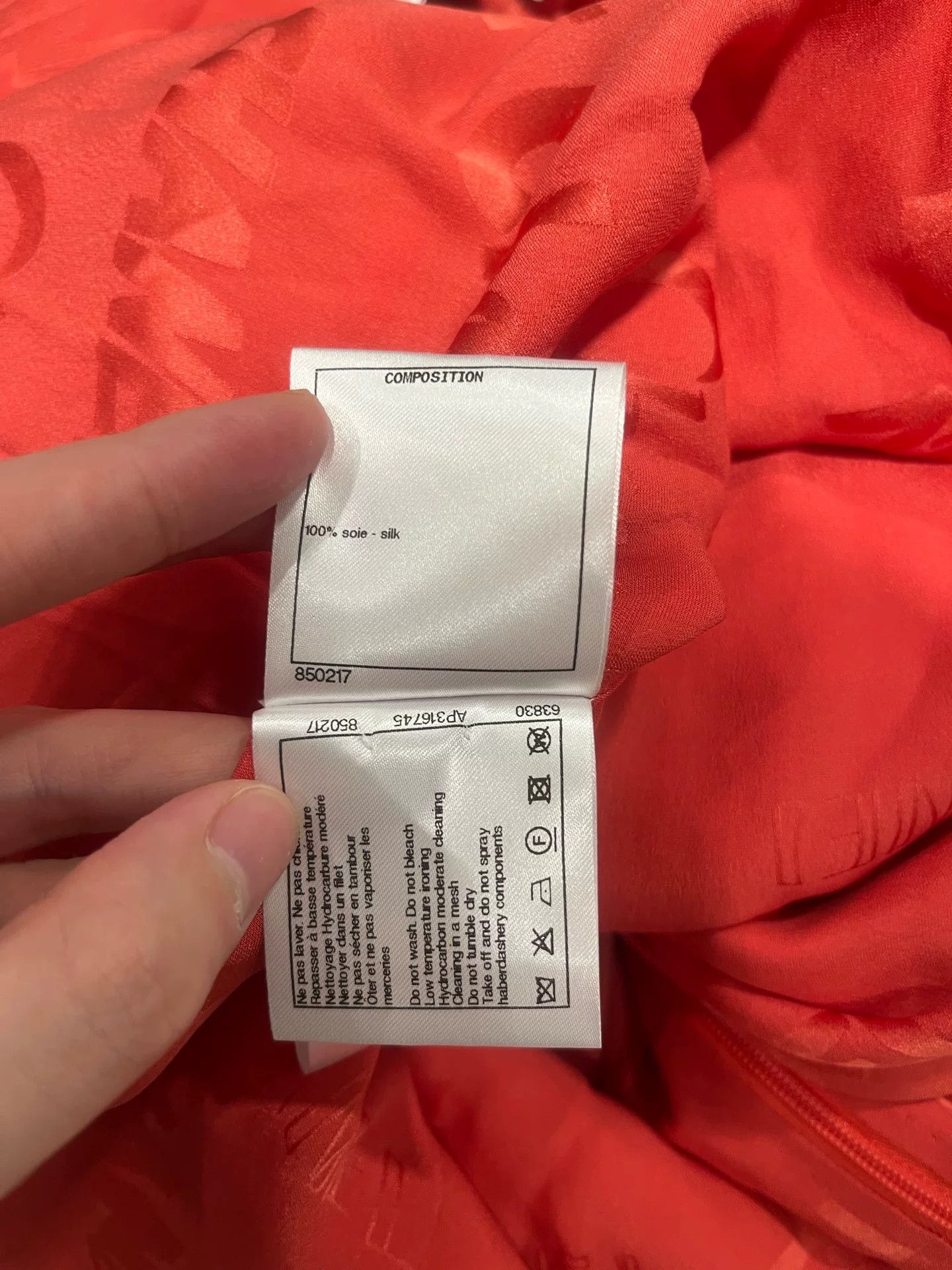 Chanel Chanel 22P Watermelon Red Silk Dress Size US M / EU 48-50 / 2 - 6 Thumbnail