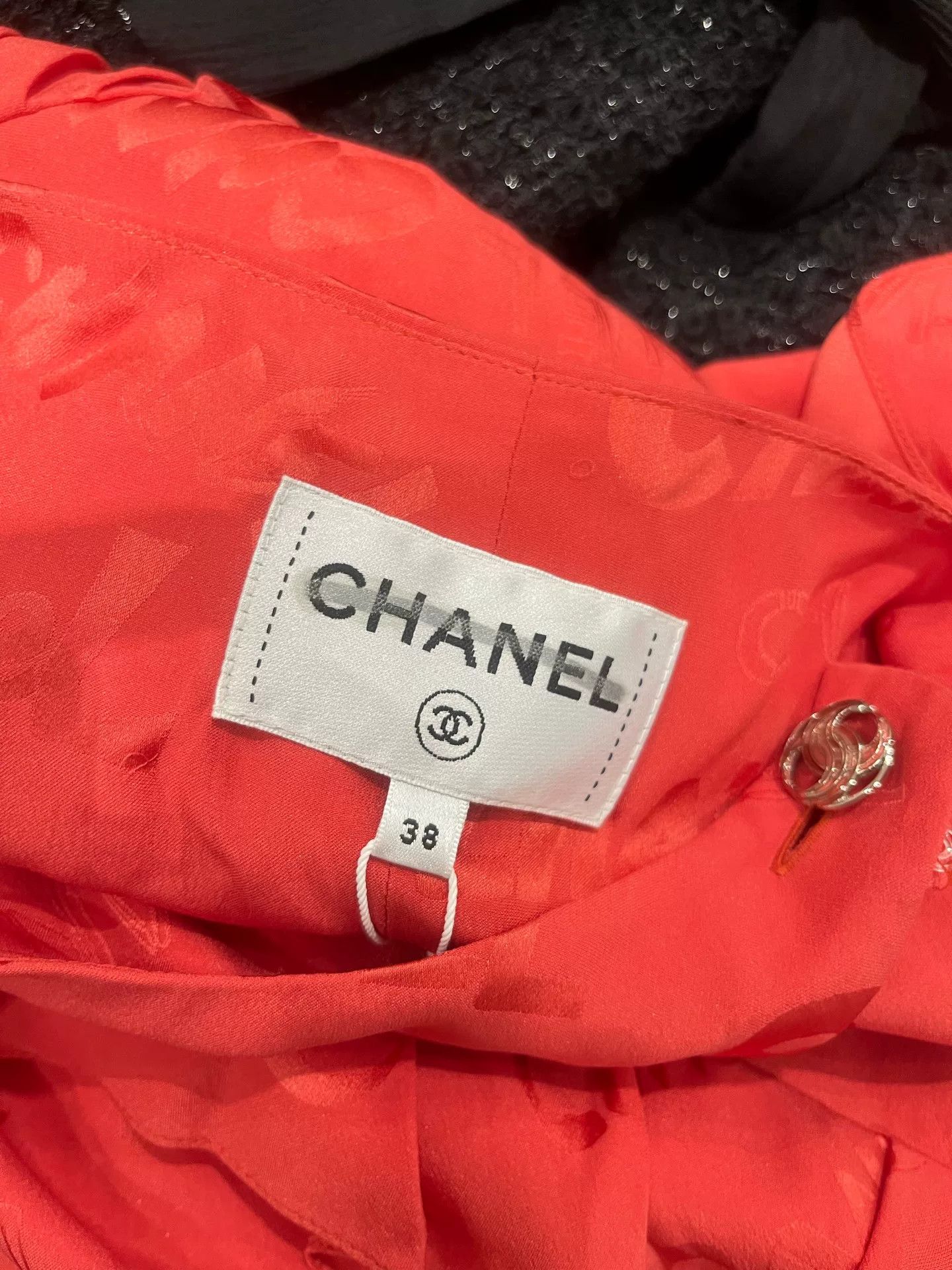 Chanel Chanel 22P Watermelon Red Silk Dress Size US M / EU 48-50 / 2 - 3 Thumbnail