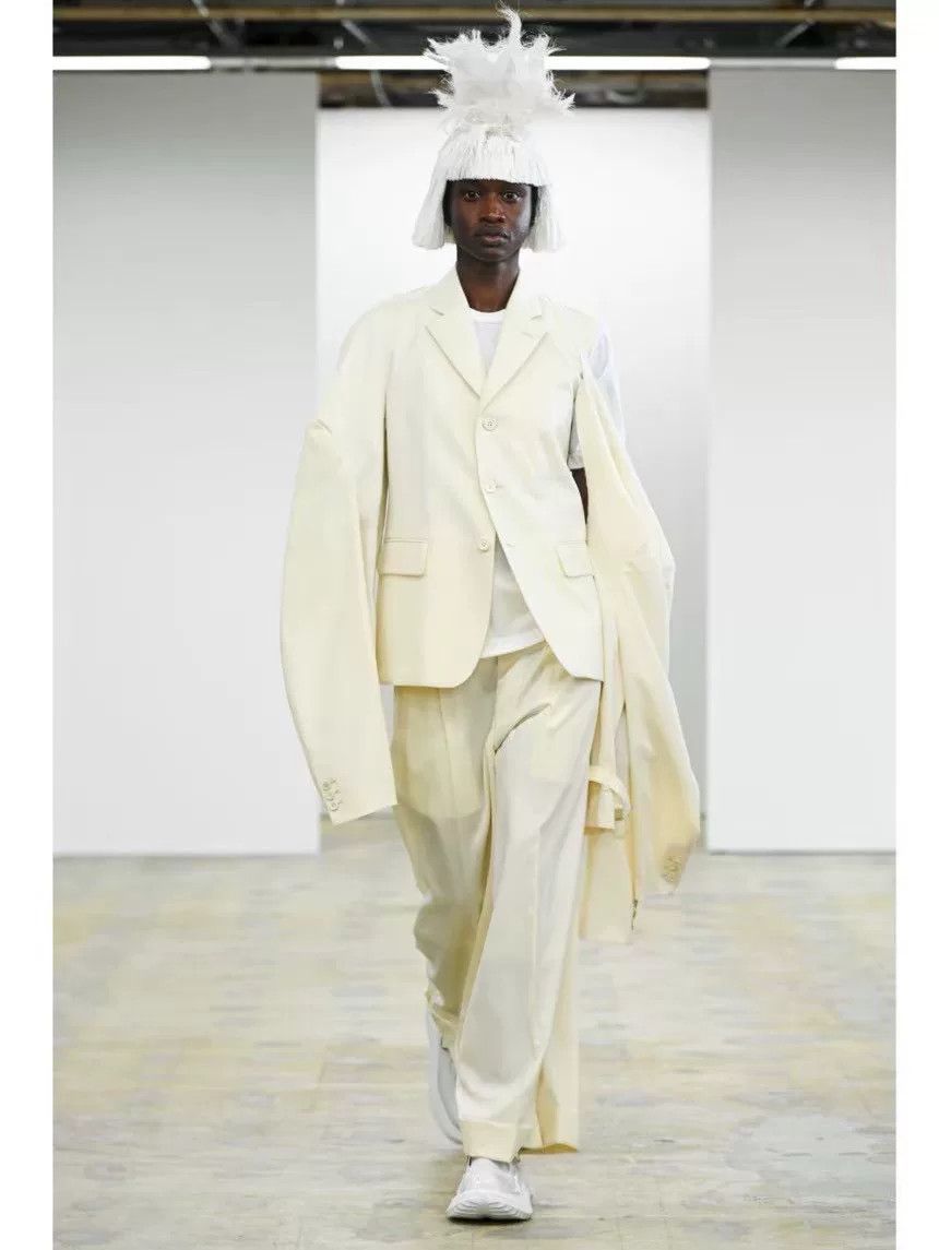 Comme des Garcons COMME des GARCONS Beige Deconstructed Blazer Size US S / EU 44-46 / 1 - 9 Thumbnail