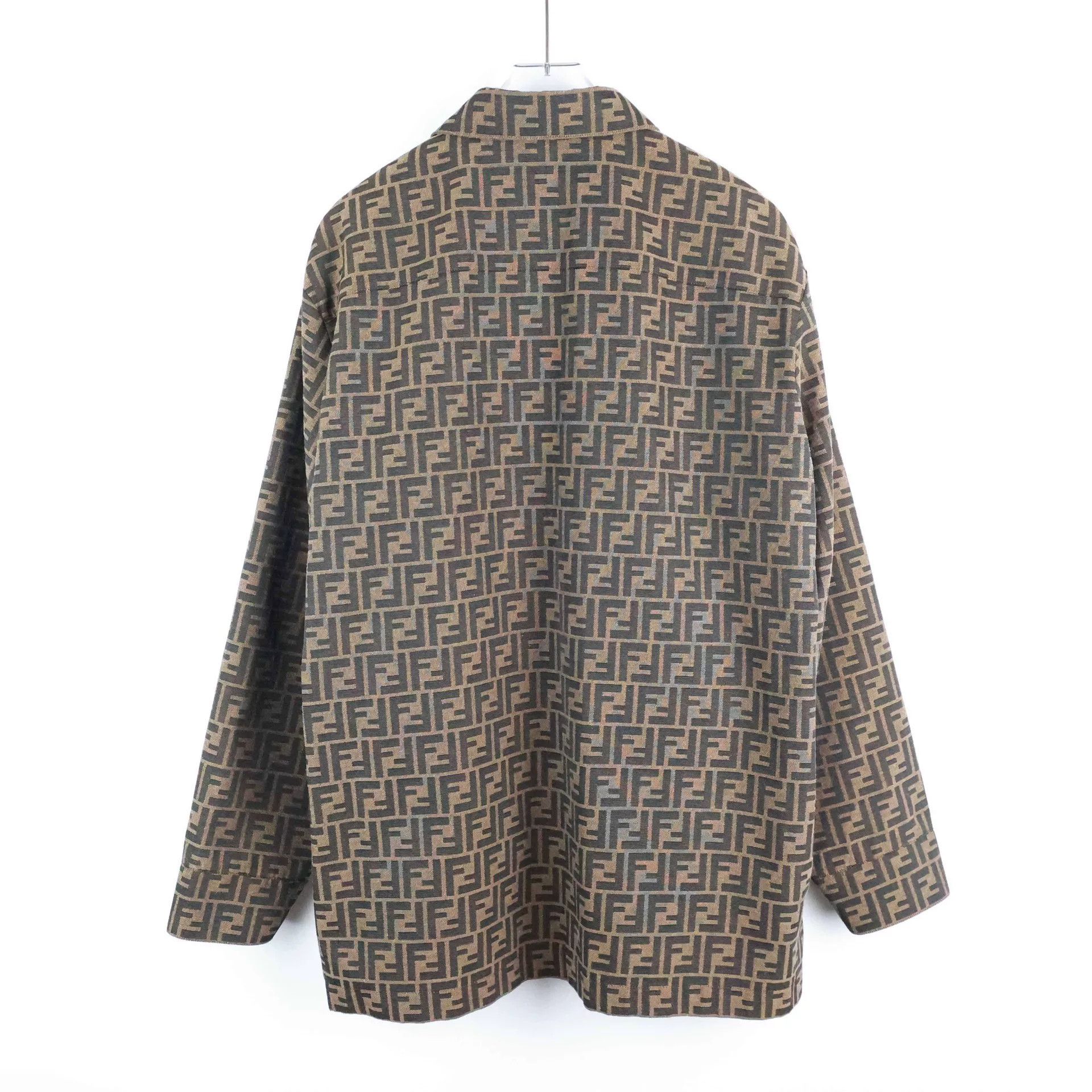 Fendi fendi ss22 logo print polo jacket Size US L / EU 52-54 / 3 - 3 Thumbnail