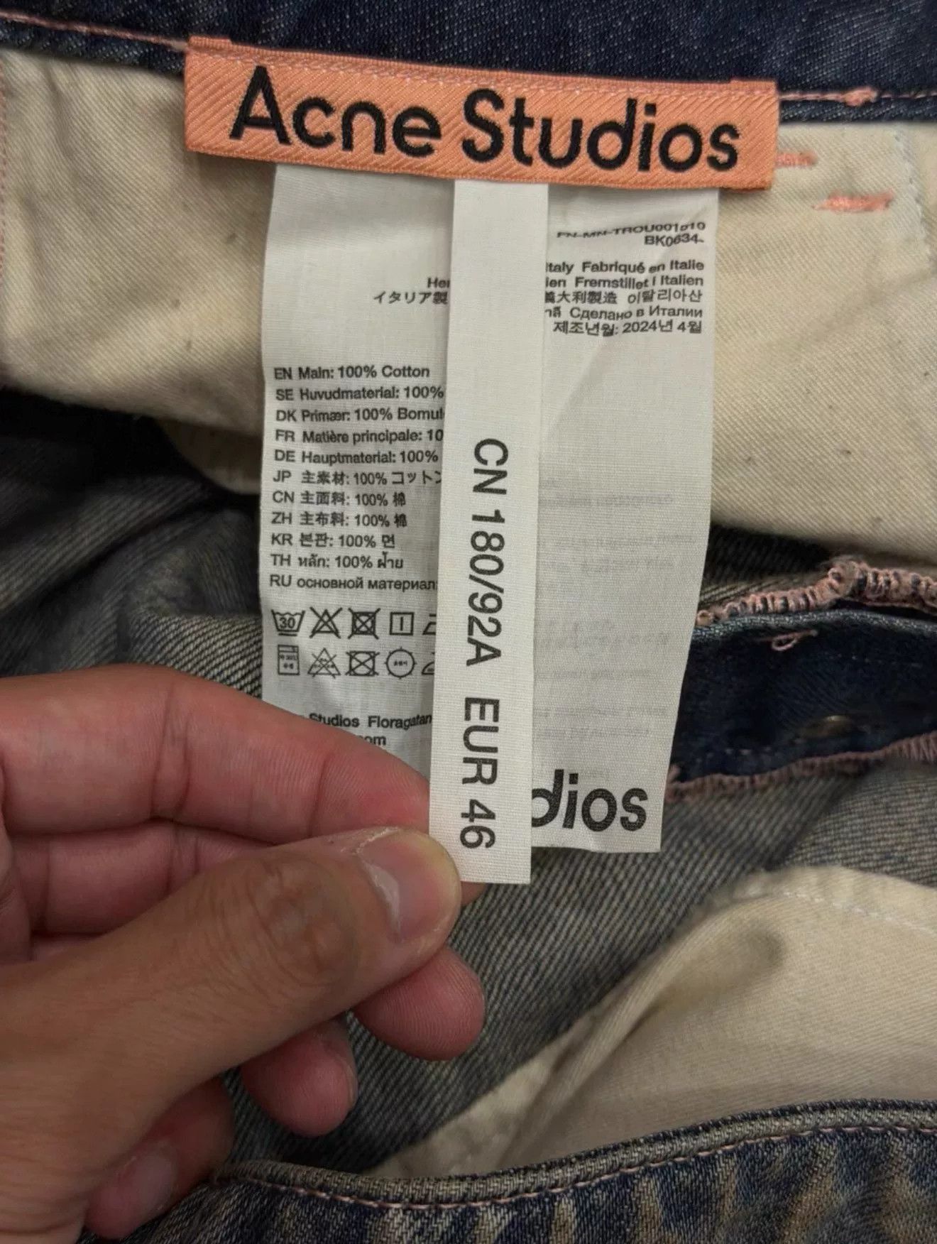 Acne Studios Acne Studio Distressed Wide-Leg Denim Pants Size US 36 / EU 52 - 5 Thumbnail