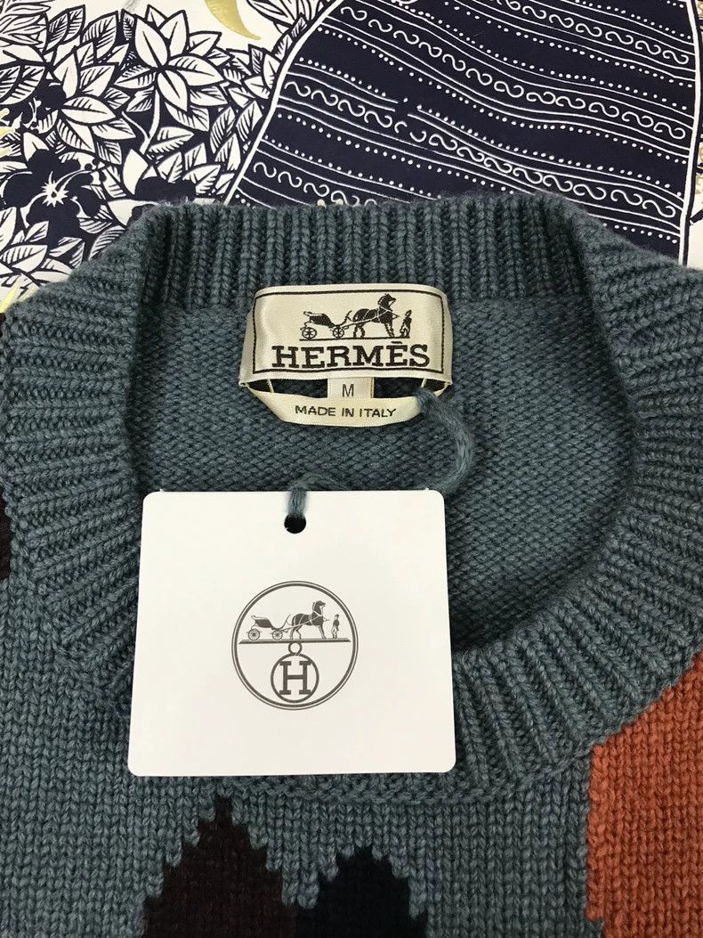 Hermes Hermes 2021 Fall Winter Colorblock Cashmere Sweater Size US M / EU 48-50 / 2 - 3 Thumbnail