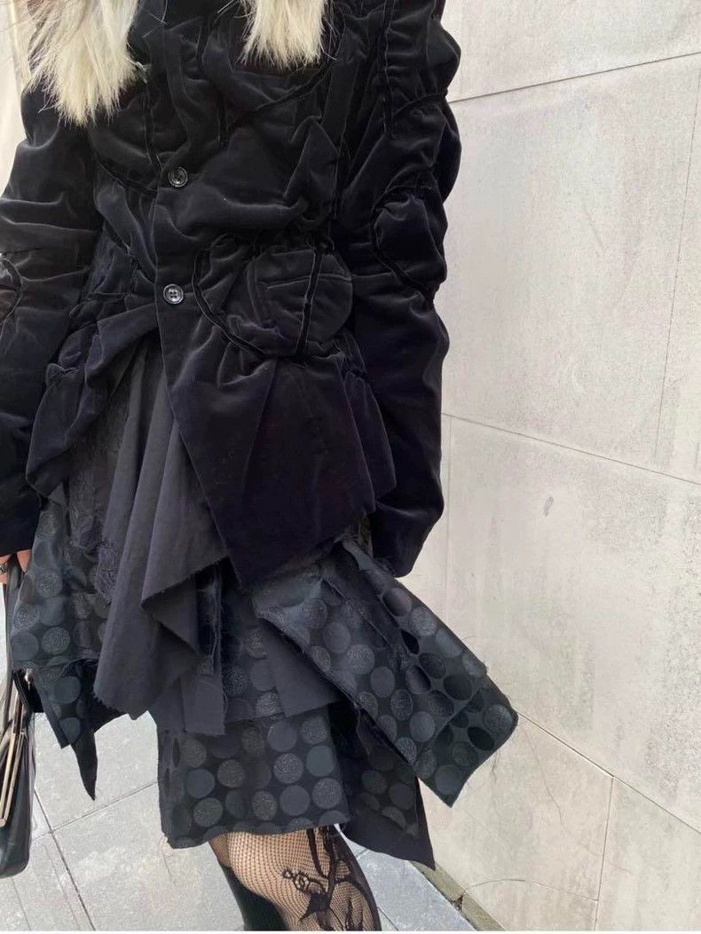 Comme des Garcons Comme des Garçons 08SS Heart Velvet Coat Size US M / EU 48-50 / 2 - 2 Thumbnail