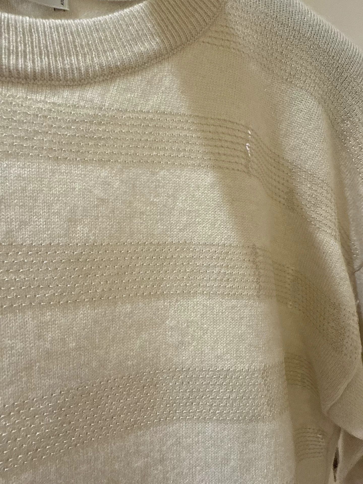 Brunello Cucinelli Brunello Cucinelli Oatmeal Sequin Sweater S Size US S / EU 44-46 / 1 - 5 Thumbnail