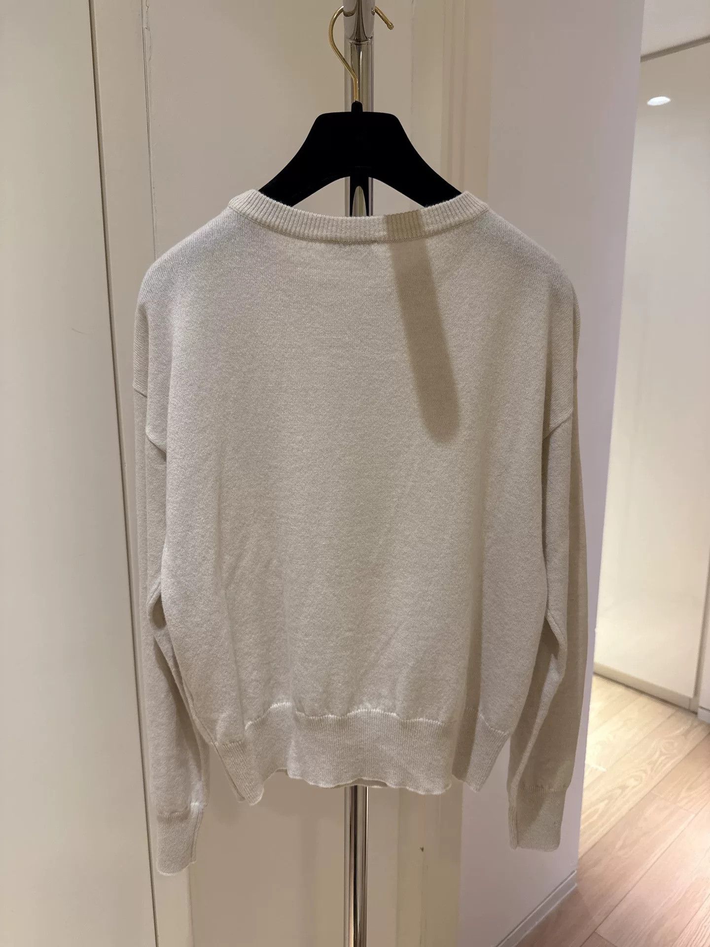 Brunello Cucinelli Brunello Cucinelli Oatmeal Sequin Sweater S Size US S / EU 44-46 / 1 - 2 Thumbnail