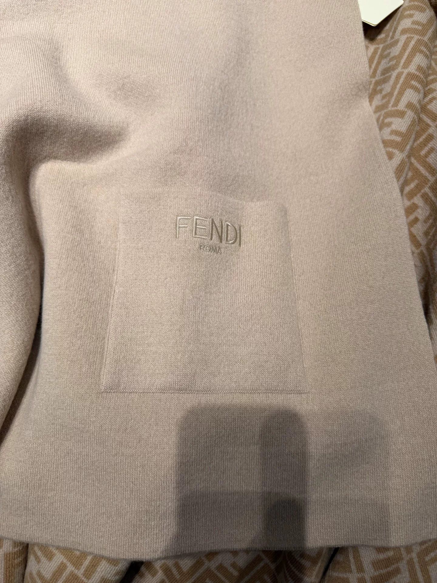 Fendi Fendi Beige Patterned Cloak Size 4 Size US S / EU 44-46 / 1 - 2 Thumbnail