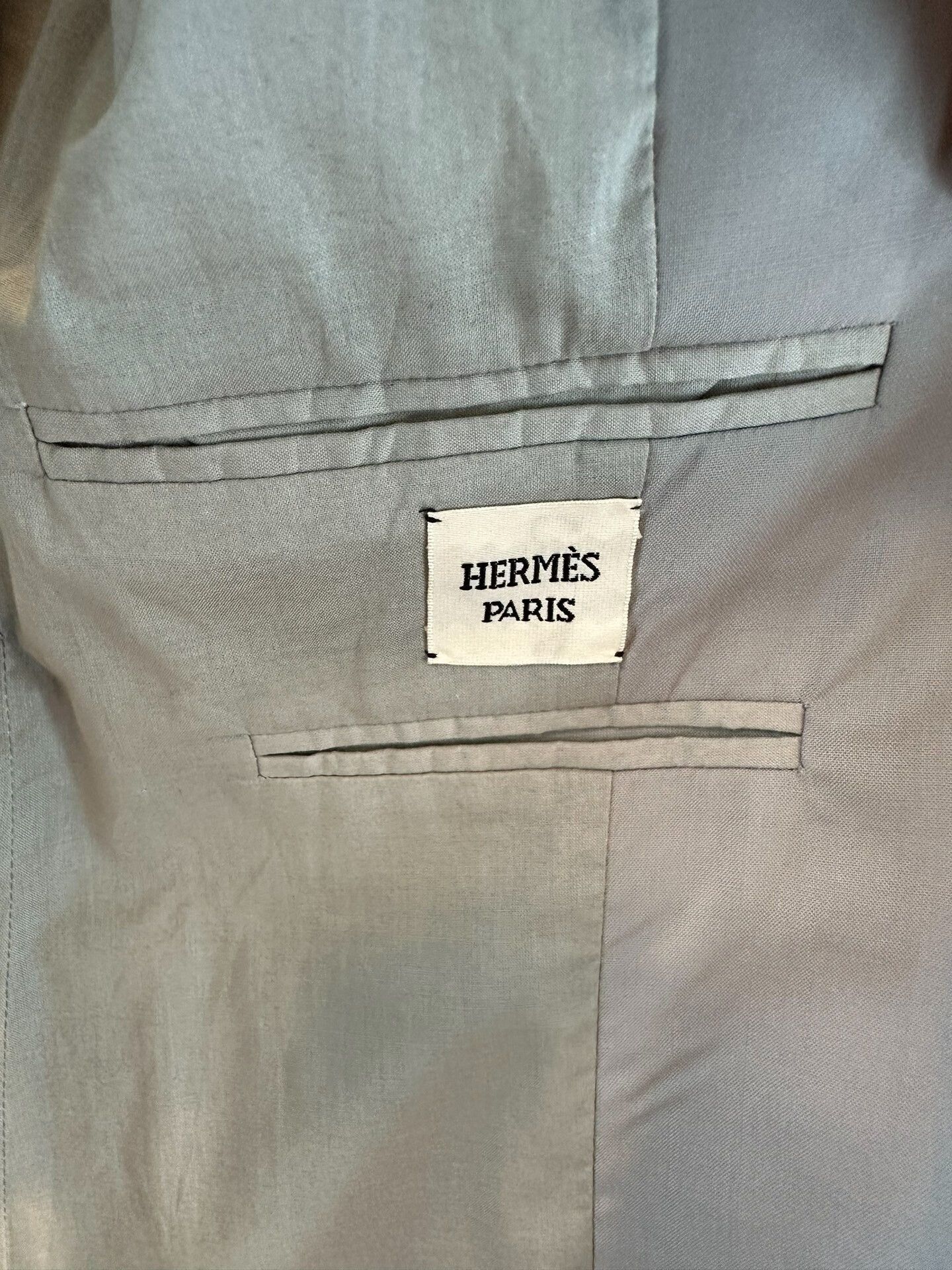 Hermes Hermes Light Gray Blazer Size 38 Size US M / EU 48-50 / 2 - 2 Thumbnail
