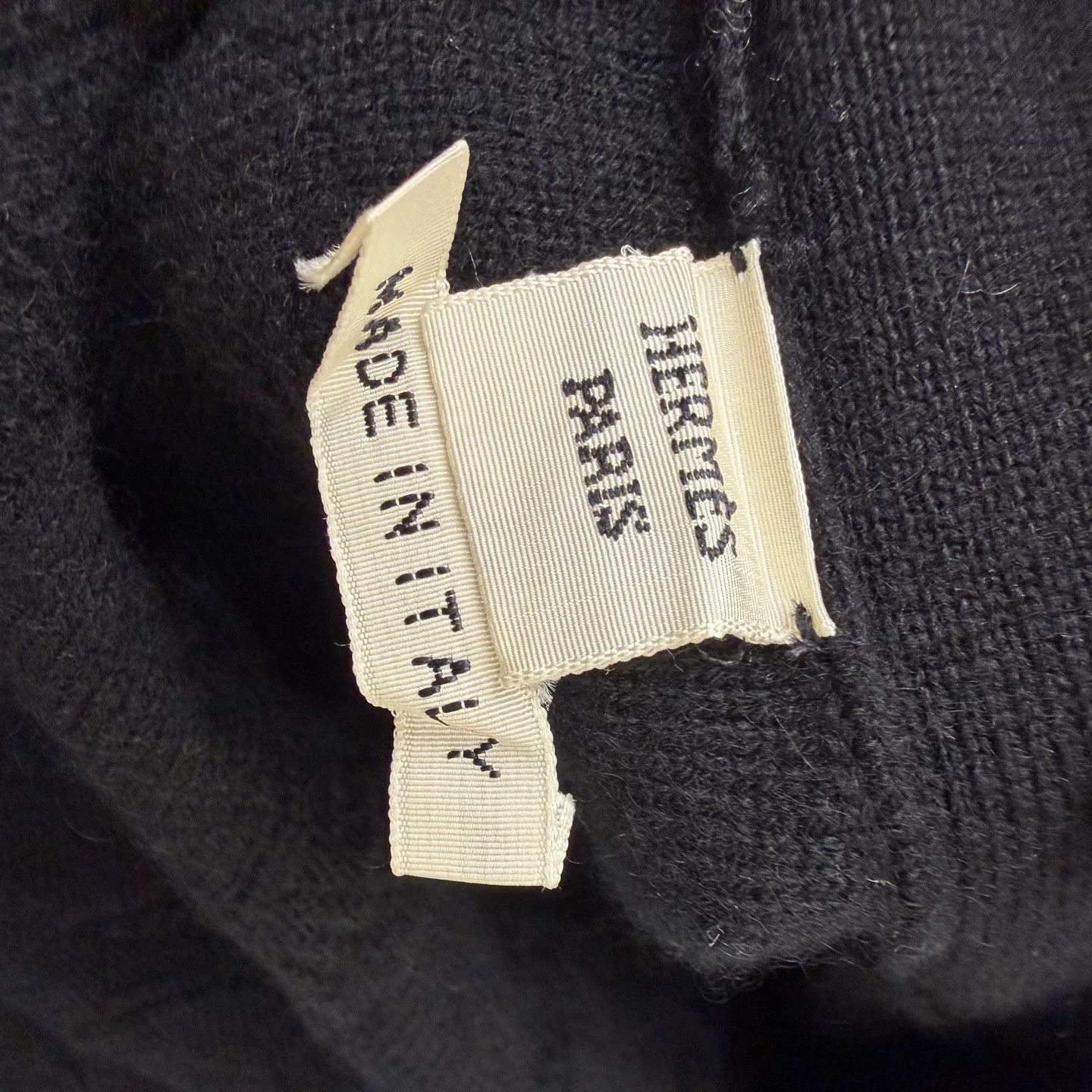 Hermes Hermes Black Cashmere Long Cardigan Coat Size US XL / EU 56 / 4 - 4 Thumbnail