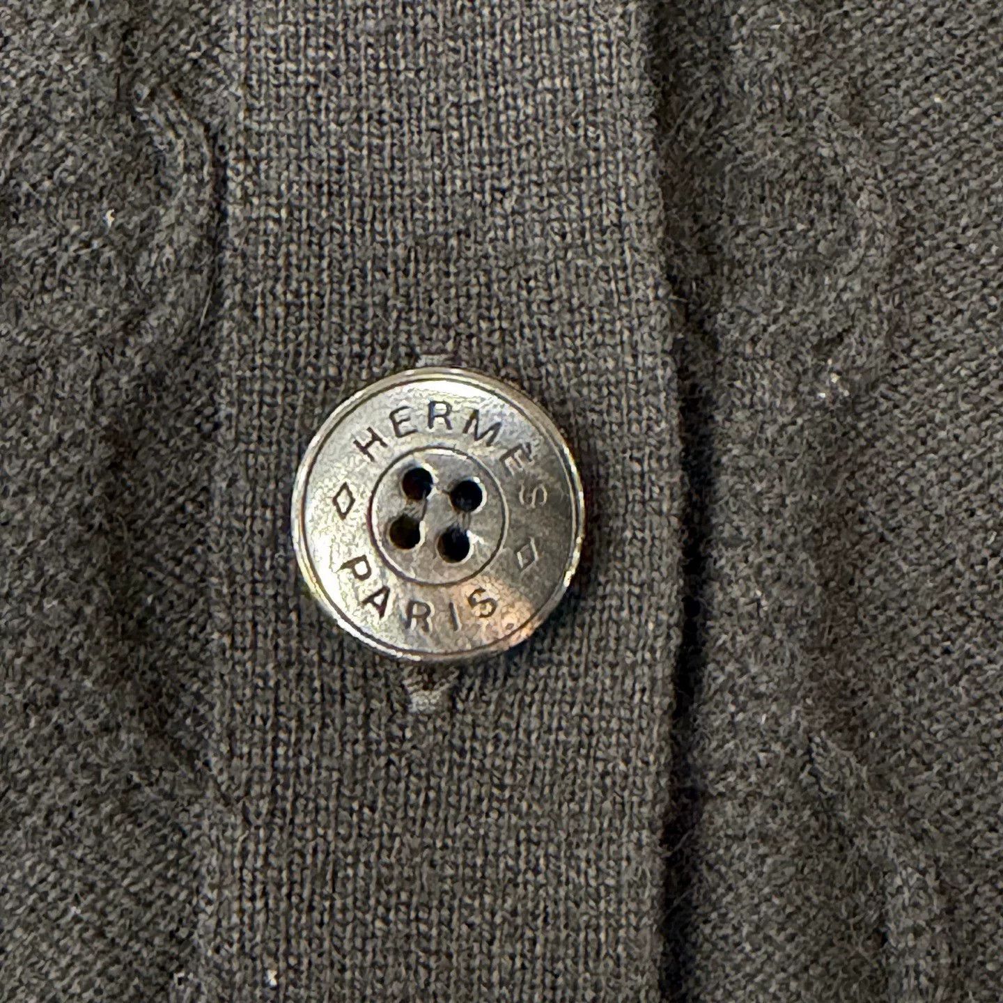 Hermes Hermes Black Cashmere Long Cardigan Coat Size US XL / EU 56 / 4 - 5 Thumbnail