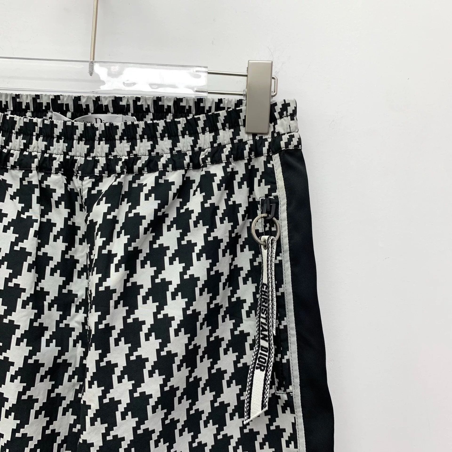 Dior black houndstooth print jogger pants XS Size US 26 / EU 42 - 3 Thumbnail