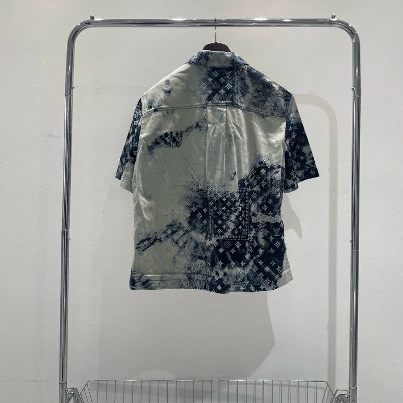 Louis Vuitton Louis Vuitton Tie-Dye Denim Short Sleeve Size US XL / EU 56 / 4 - 3 Thumbnail