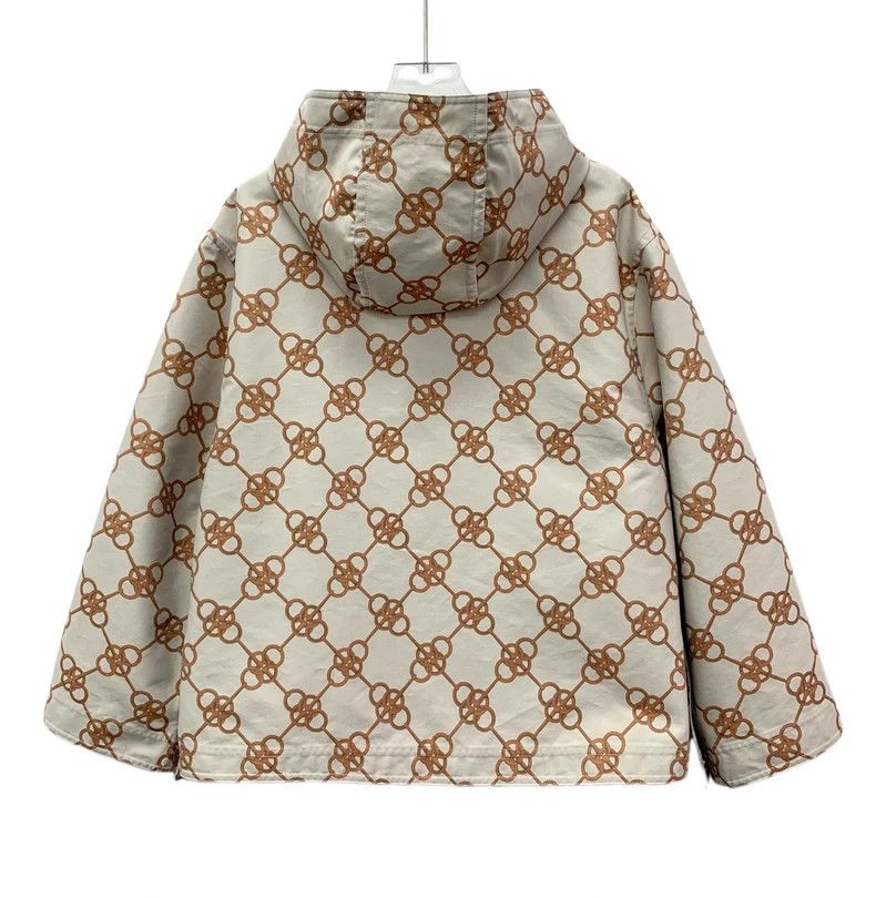Hermes Hermes Beige Chain Print Cotton Jacket Size US XS / EU 42 / 0 - 2 Thumbnail