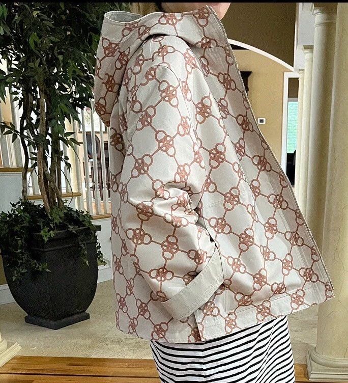 Hermes Hermes Beige Chain Print Cotton Jacket Size US XS / EU 42 / 0 - 8 Thumbnail