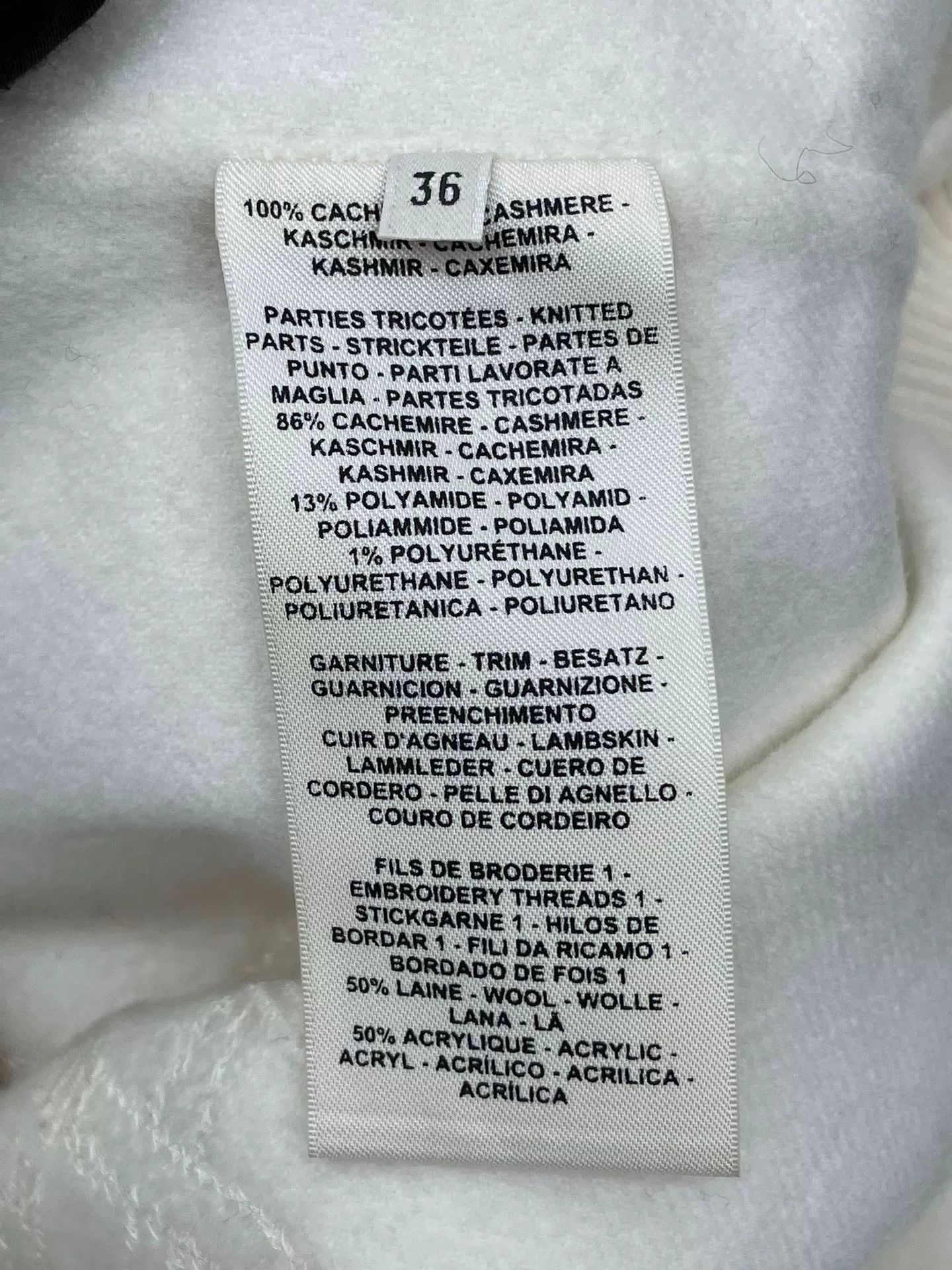 Hermes Hermes White Cashmere Zip Jacket Size US S / EU 44-46 / 1 - 7 Thumbnail