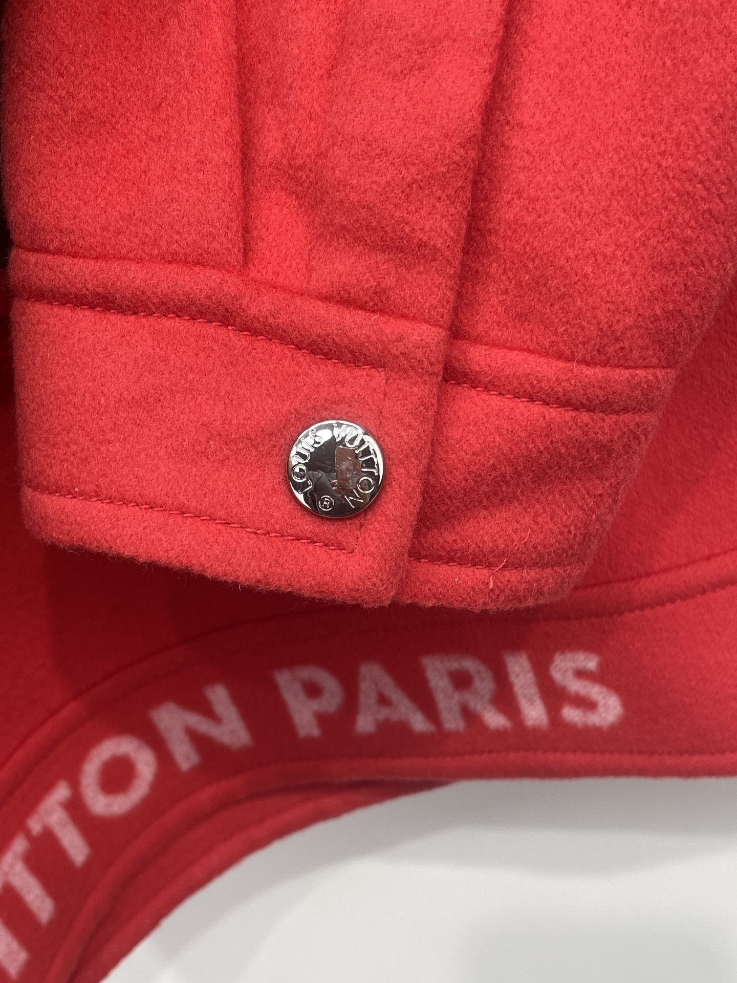 Louis Vuitton LV Red Half-Zip Wool Long Coat Size US S / EU 44-46 / 1 - 4 Thumbnail