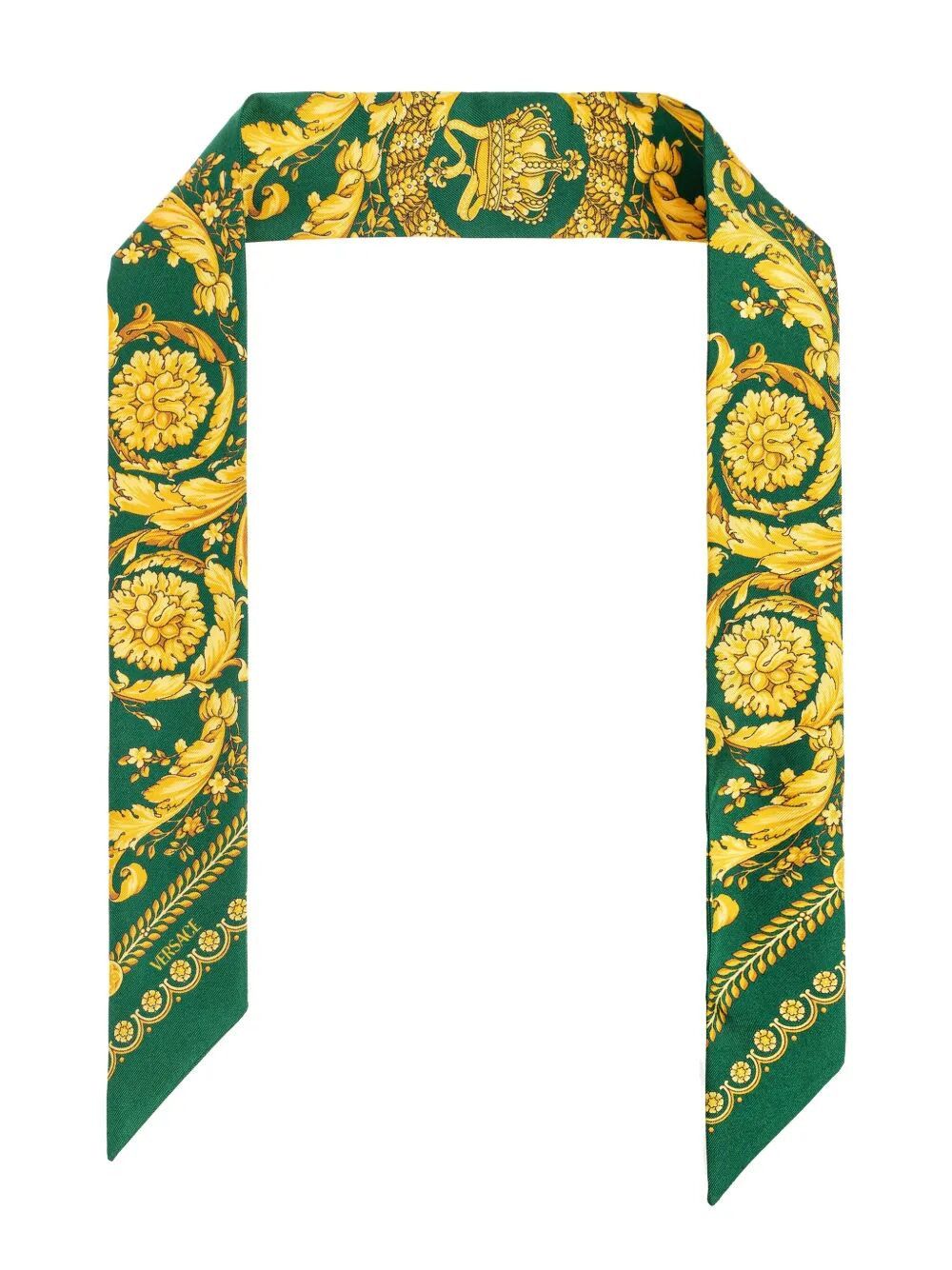 Versace "BANDEAUX 5X86 BAROCCO 92" PRINTED BIO SILK TWILL Size ONE SIZE - 4 Thumbnail