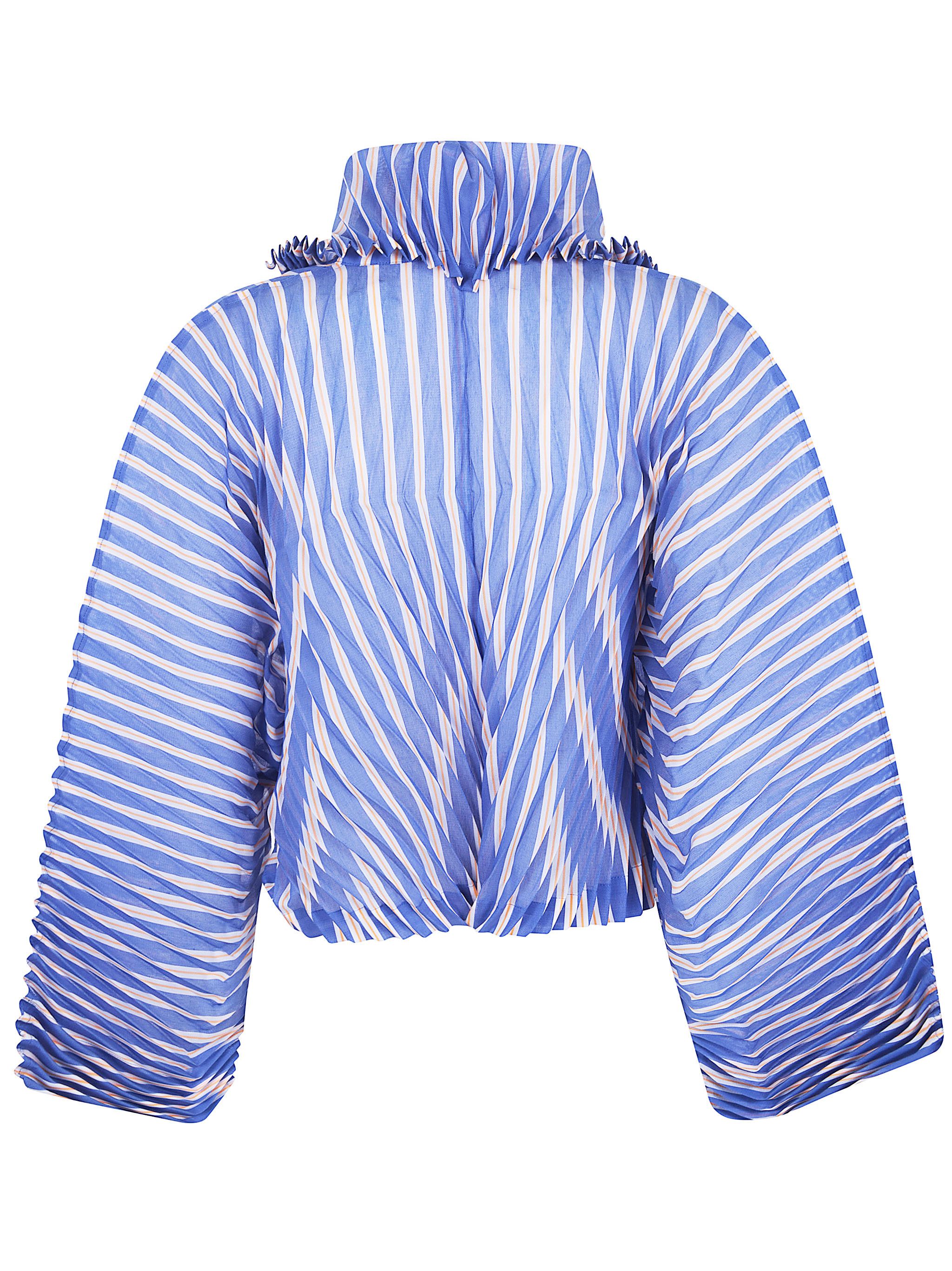 Issey Miyake "GENERIC STRIPES" HAND PLEATS JACKET Size M / US 6-8 / IT 42-44 - 2 Thumbnail