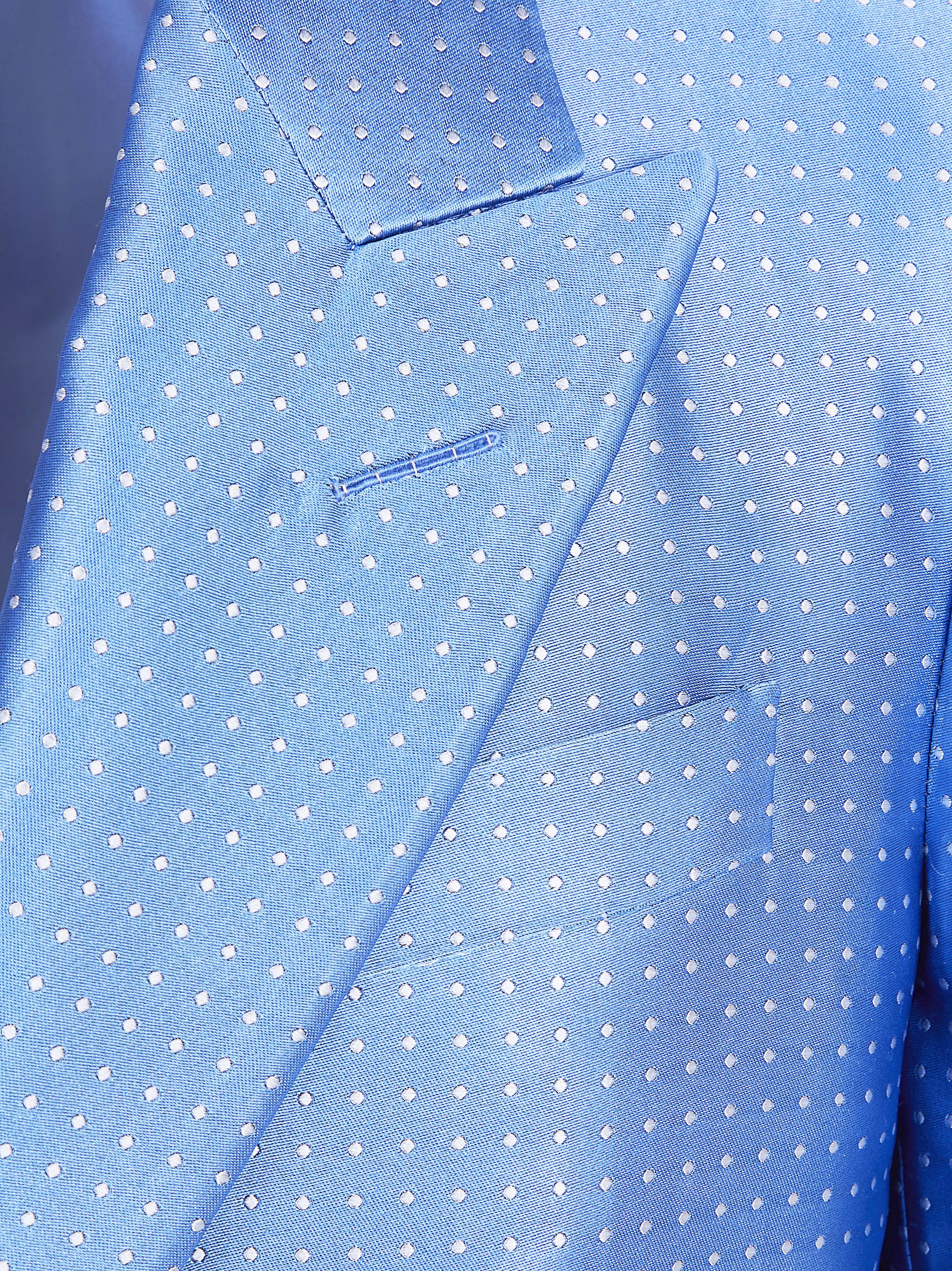 Tom Ford DUCHESSE POLKA DOT JACQUARD DOUBLE BREASTED JACKET Size US M / EU 48-50 / 2 - 3 Thumbnail