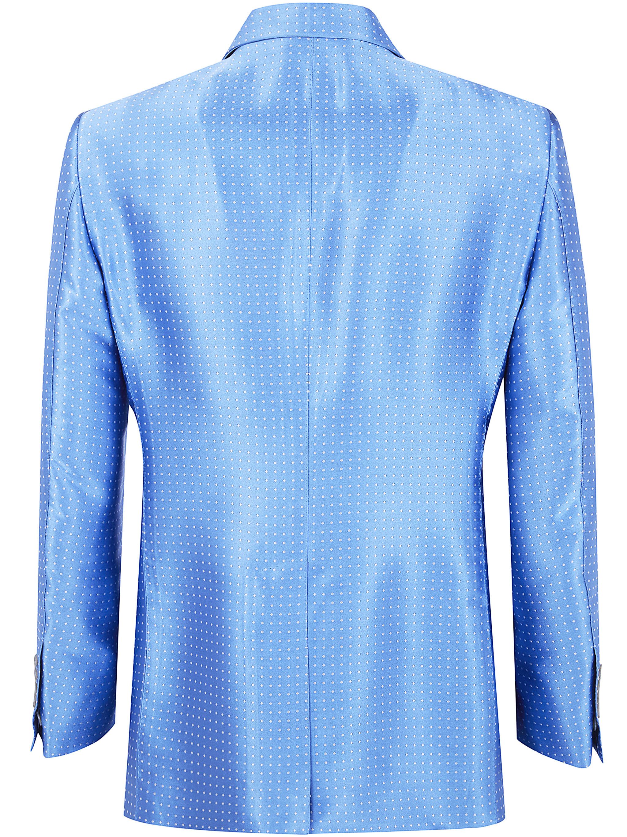 Tom Ford DUCHESSE POLKA DOT JACQUARD DOUBLE BREASTED JACKET Size US M / EU 48-50 / 2 - 2 Thumbnail