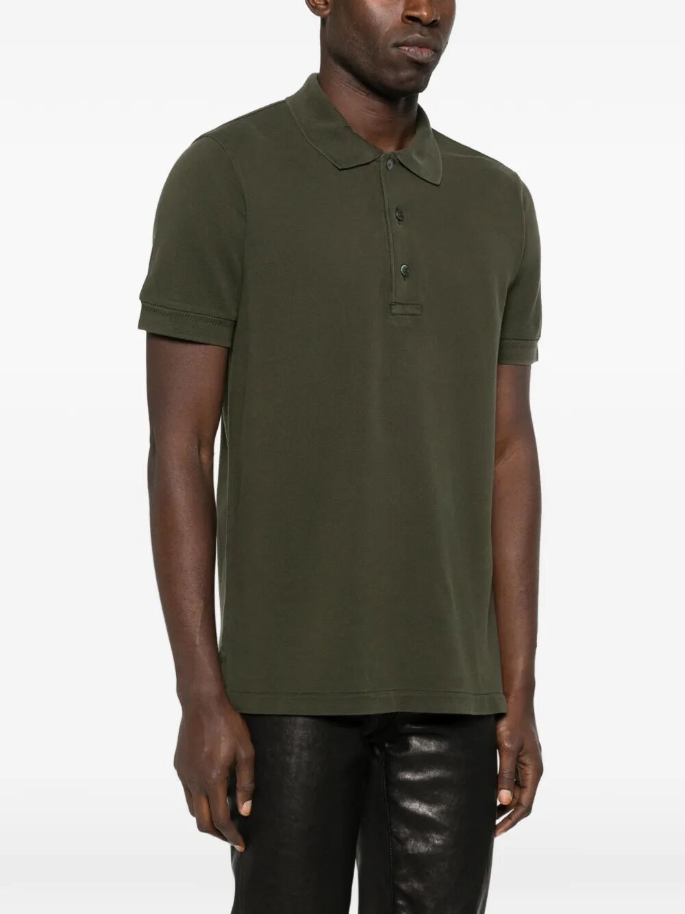 Tom Ford LYOCELL PIQUET SHORT SLEEVES POLO SHIRT Size US M / EU 48-50 / 2 - 4 Thumbnail